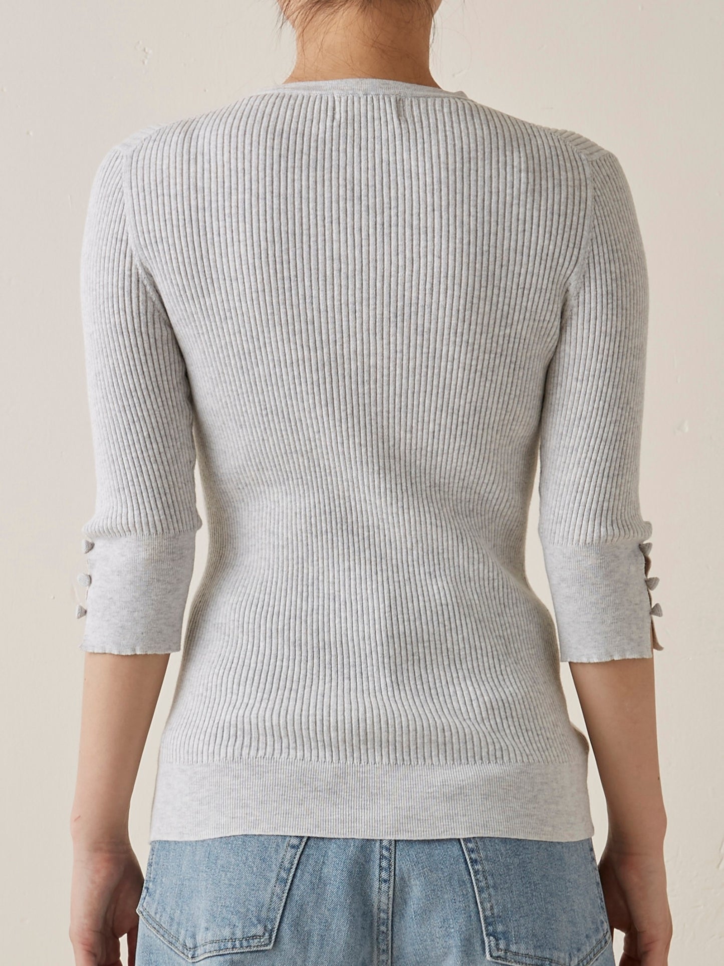 【AT HEART】SOPHIA HALF SLEEVE (top gray)