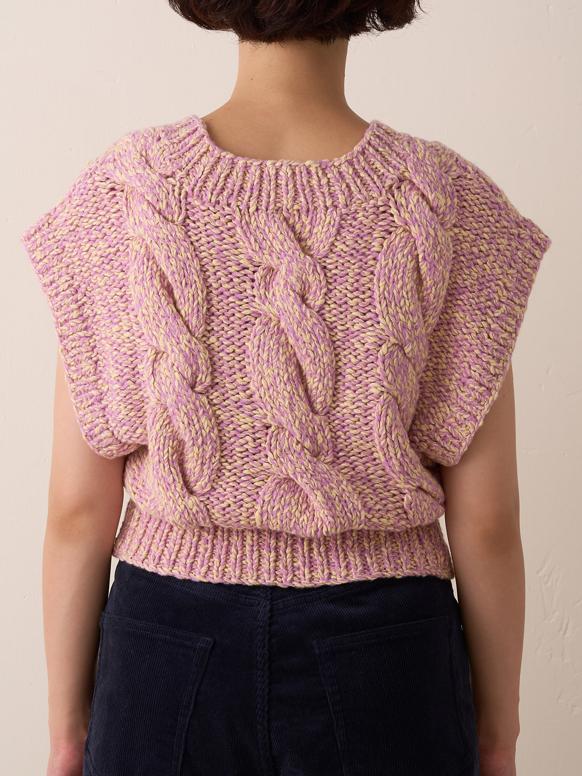 INVERLEITH VEST (pink × yellow)