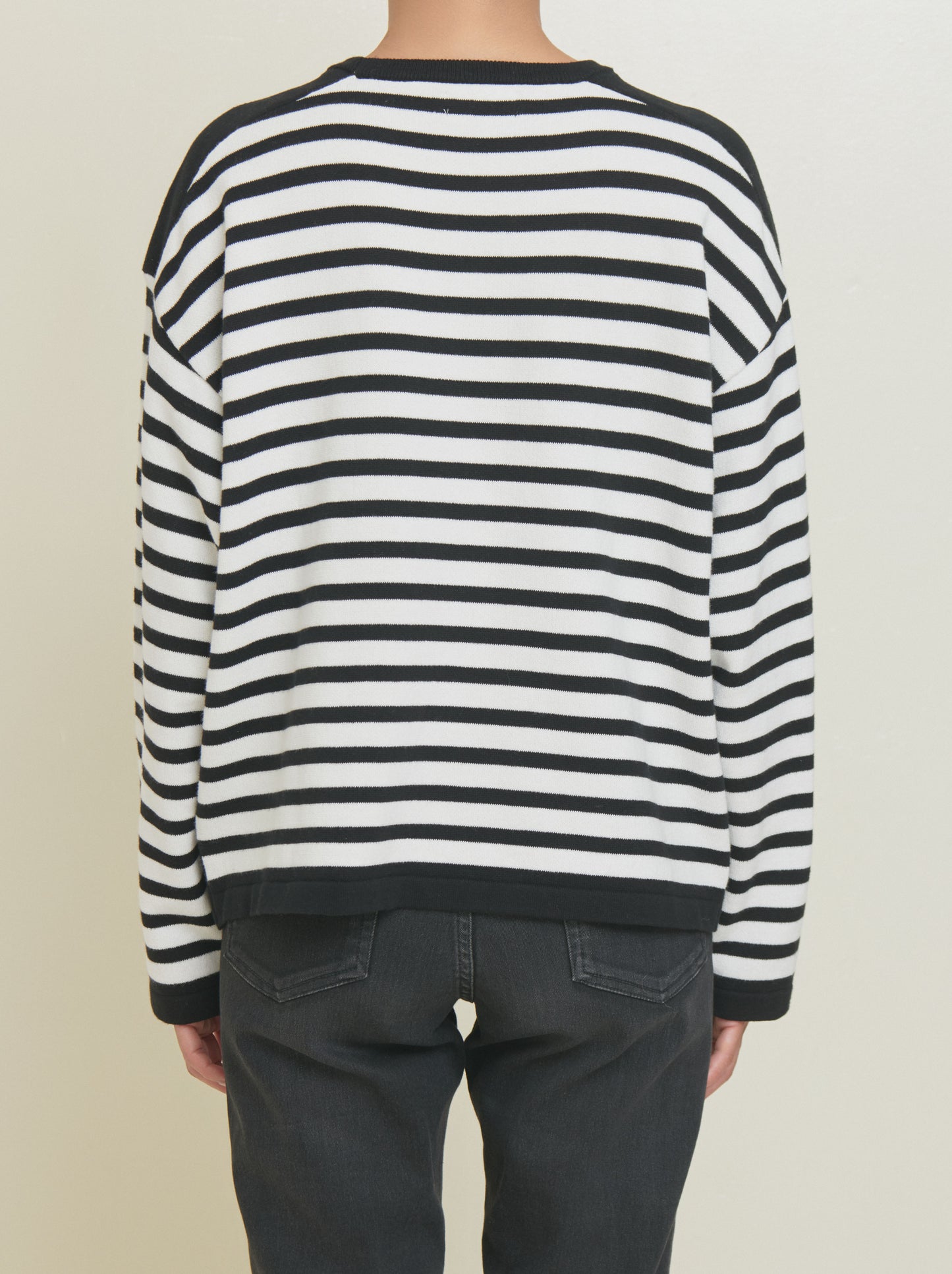 【AT HEART】BILBAO STRIPE LONG SLEEVE (white)