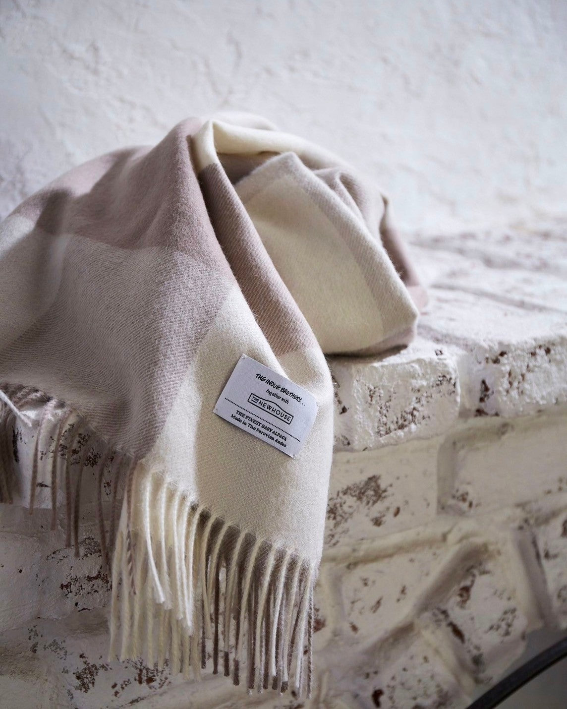 『予約専用』Peruvian Baby Alpaca Scarf (neutral)