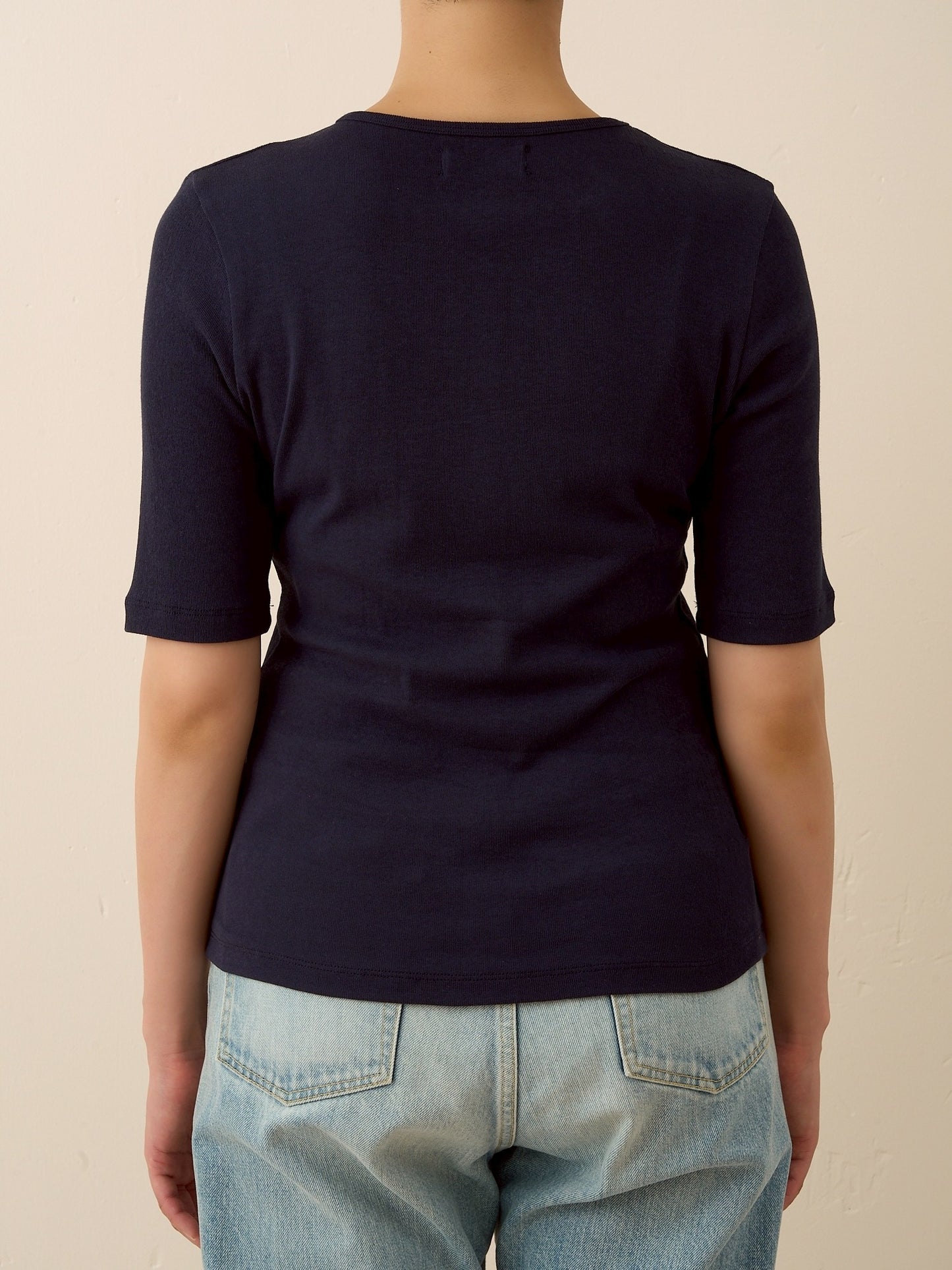 DIA HALF SLEEVE TEE (navy)