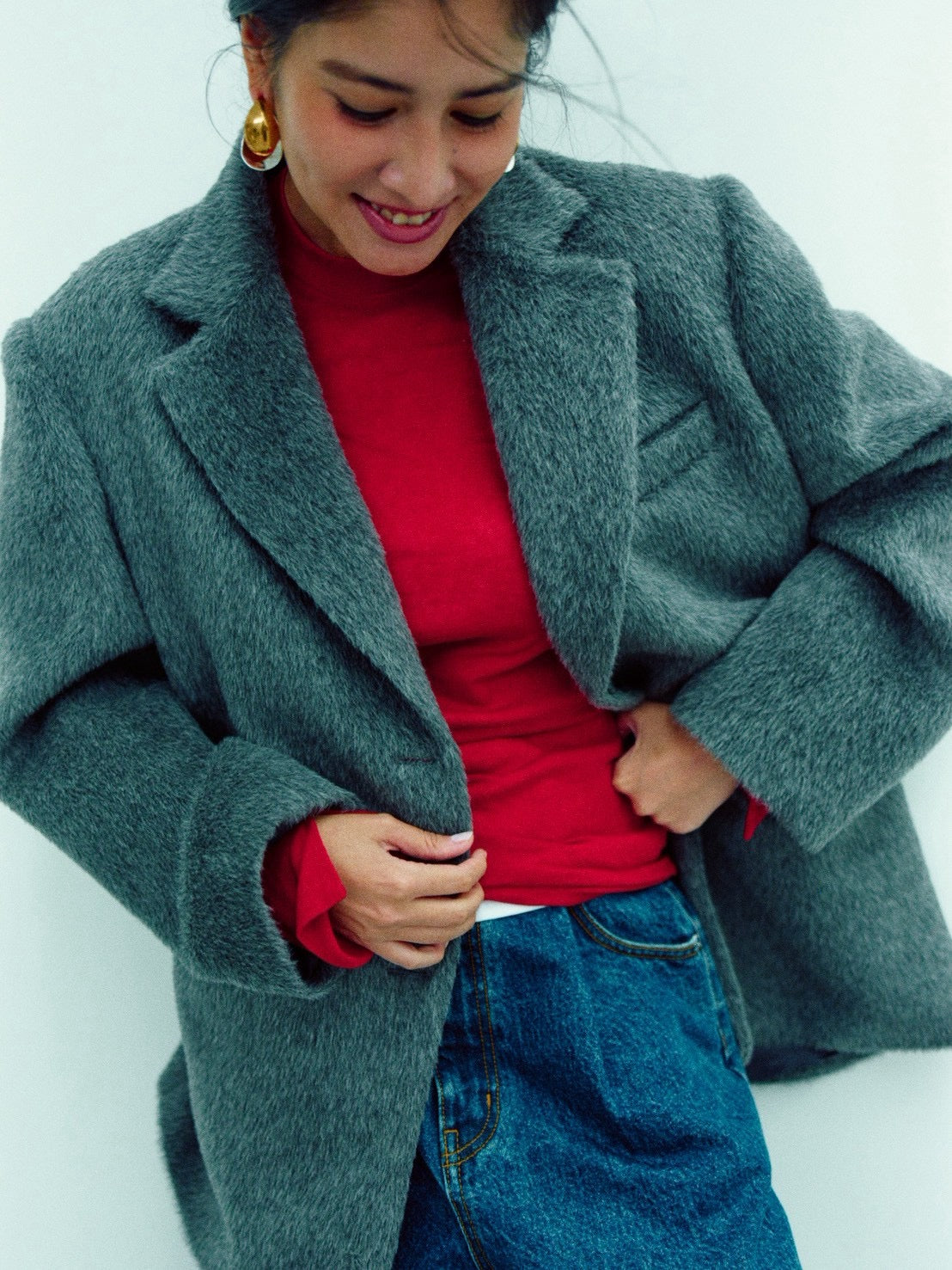 HALSTON COAT (gray)