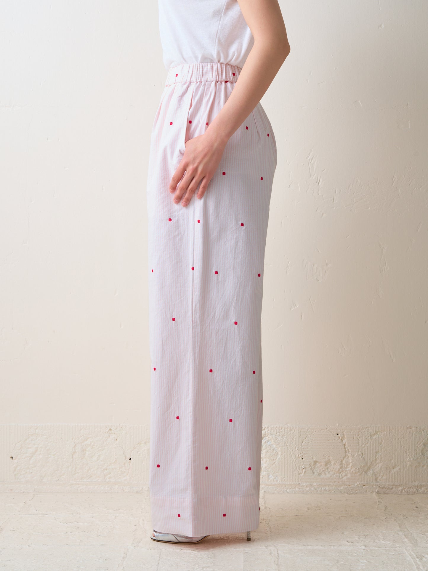 EMBROIDERY BRANFORD PANT (pink)
