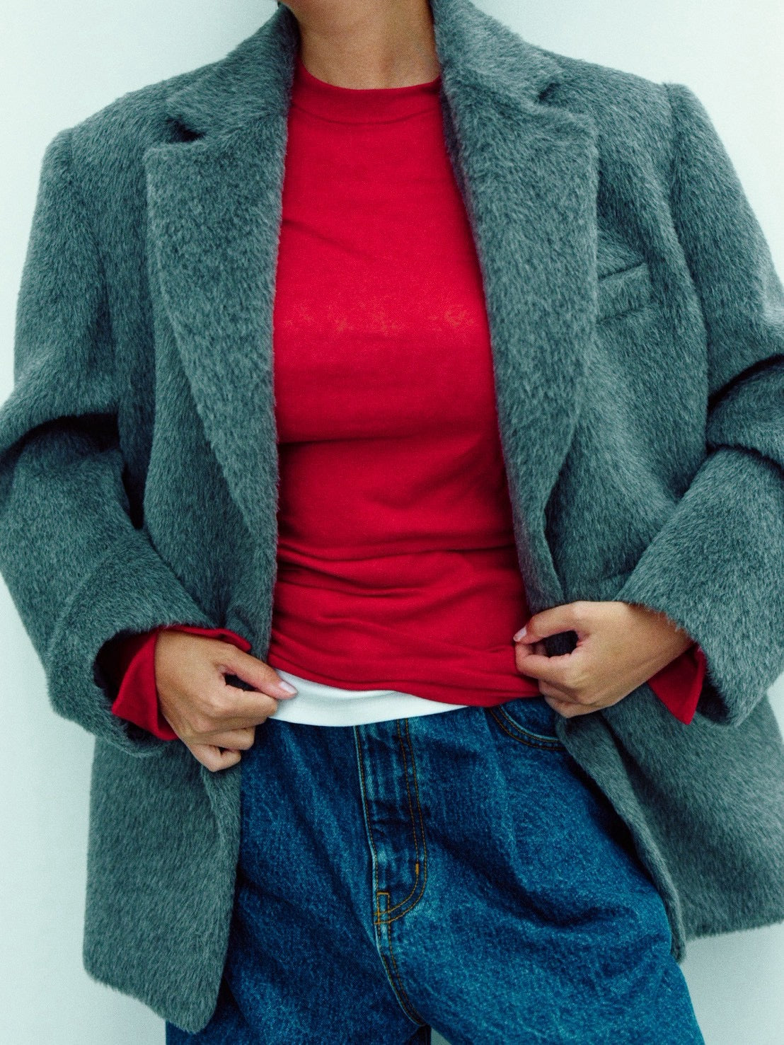 HALSTON COAT (gray)