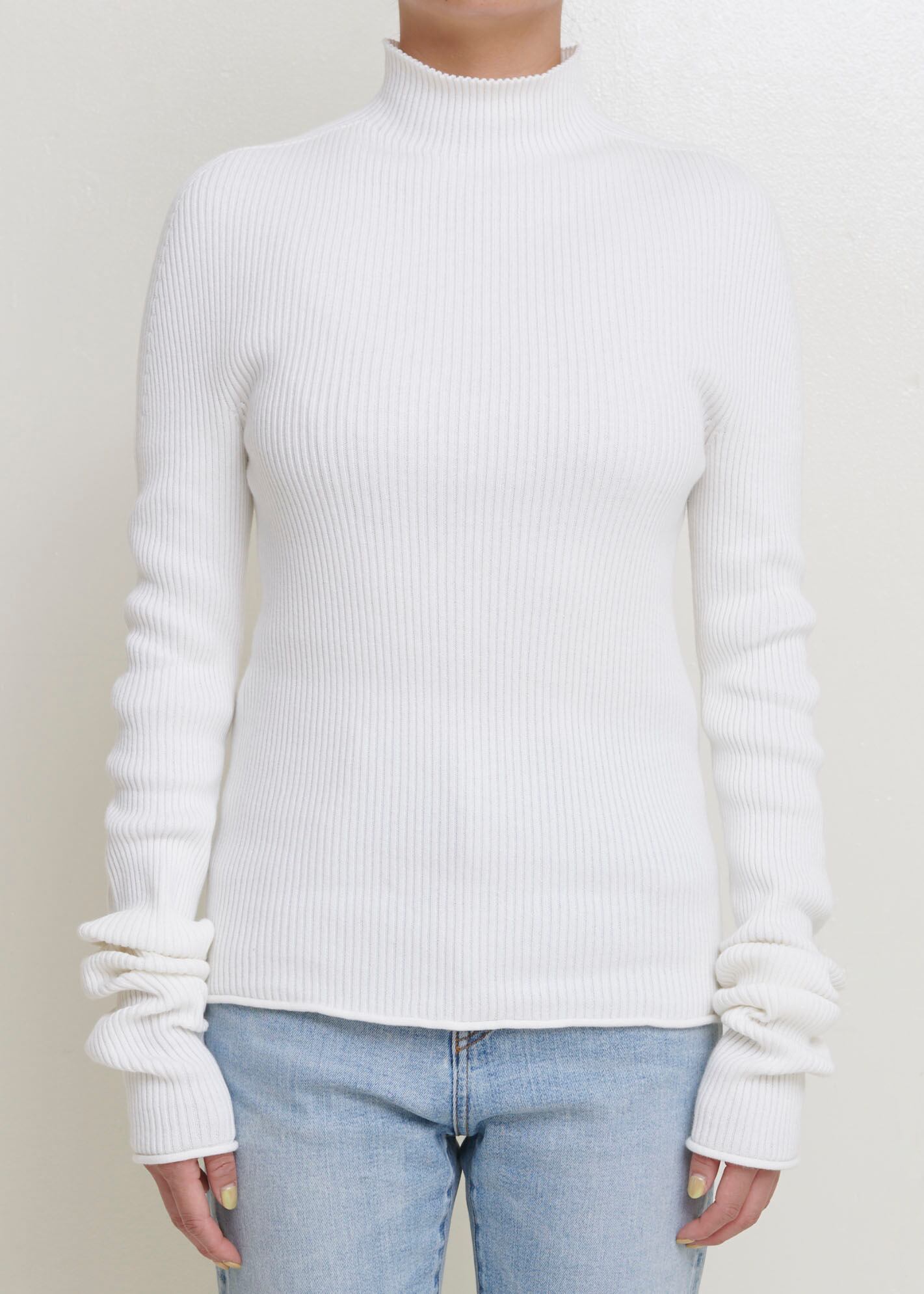 【AT HEART】COTTON CASHMERE LONG SLEEVE (white)