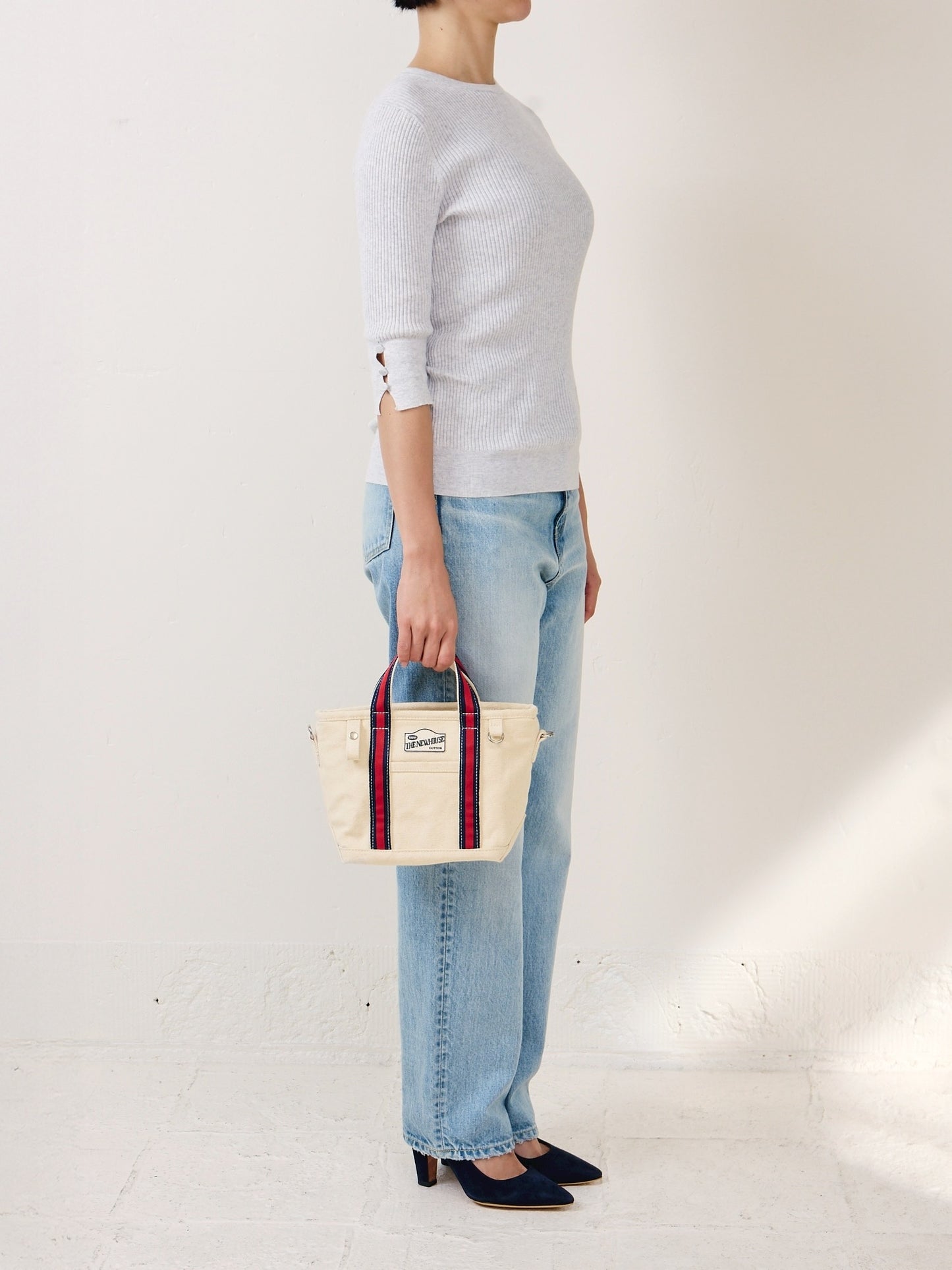 BABY LEON TOTE  (union stripe)