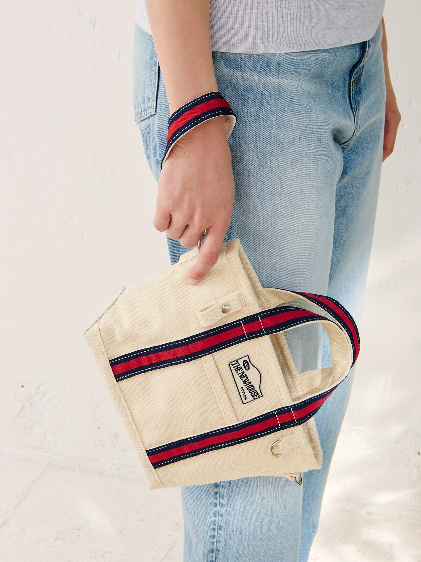 BABY LEON TOTE  (union stripe)