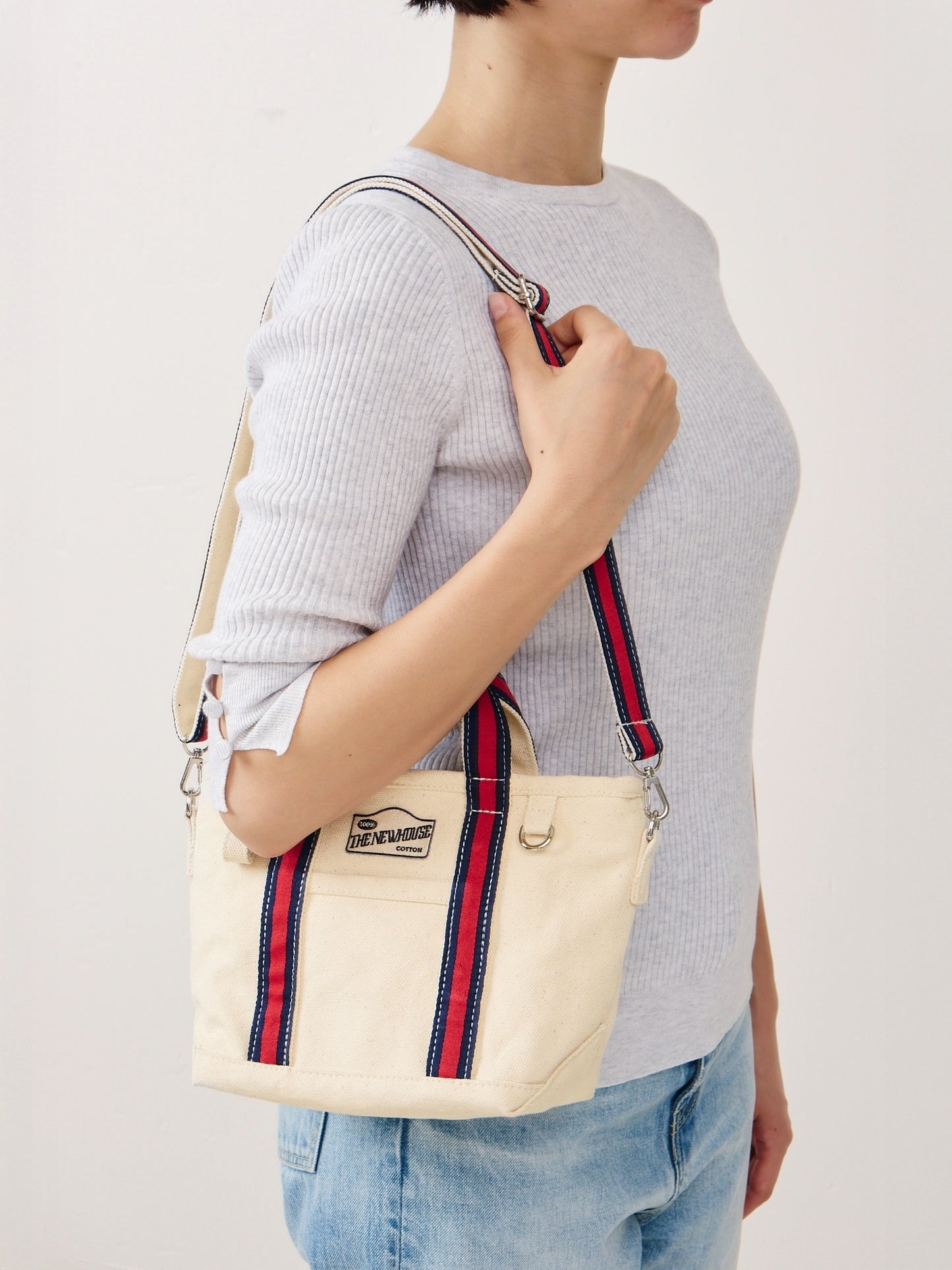 BABY LEON TOTE  (union stripe)