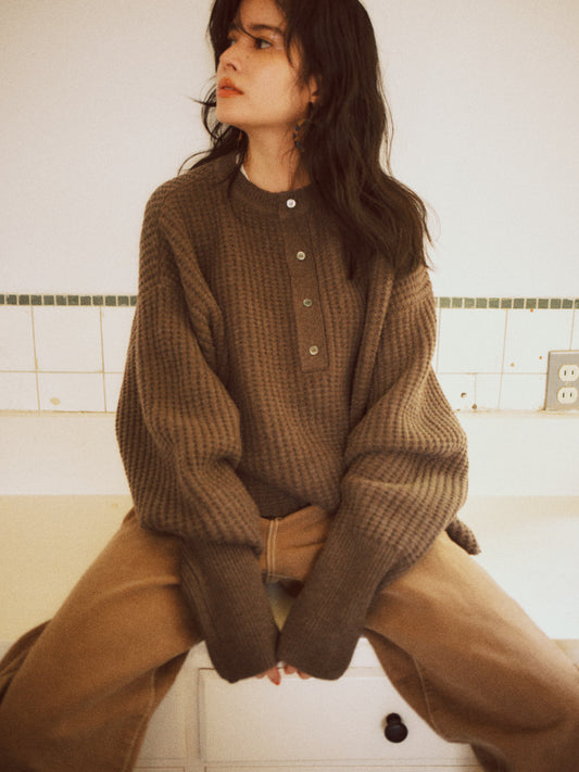 FRANKIE SWEATER (cliff brown)