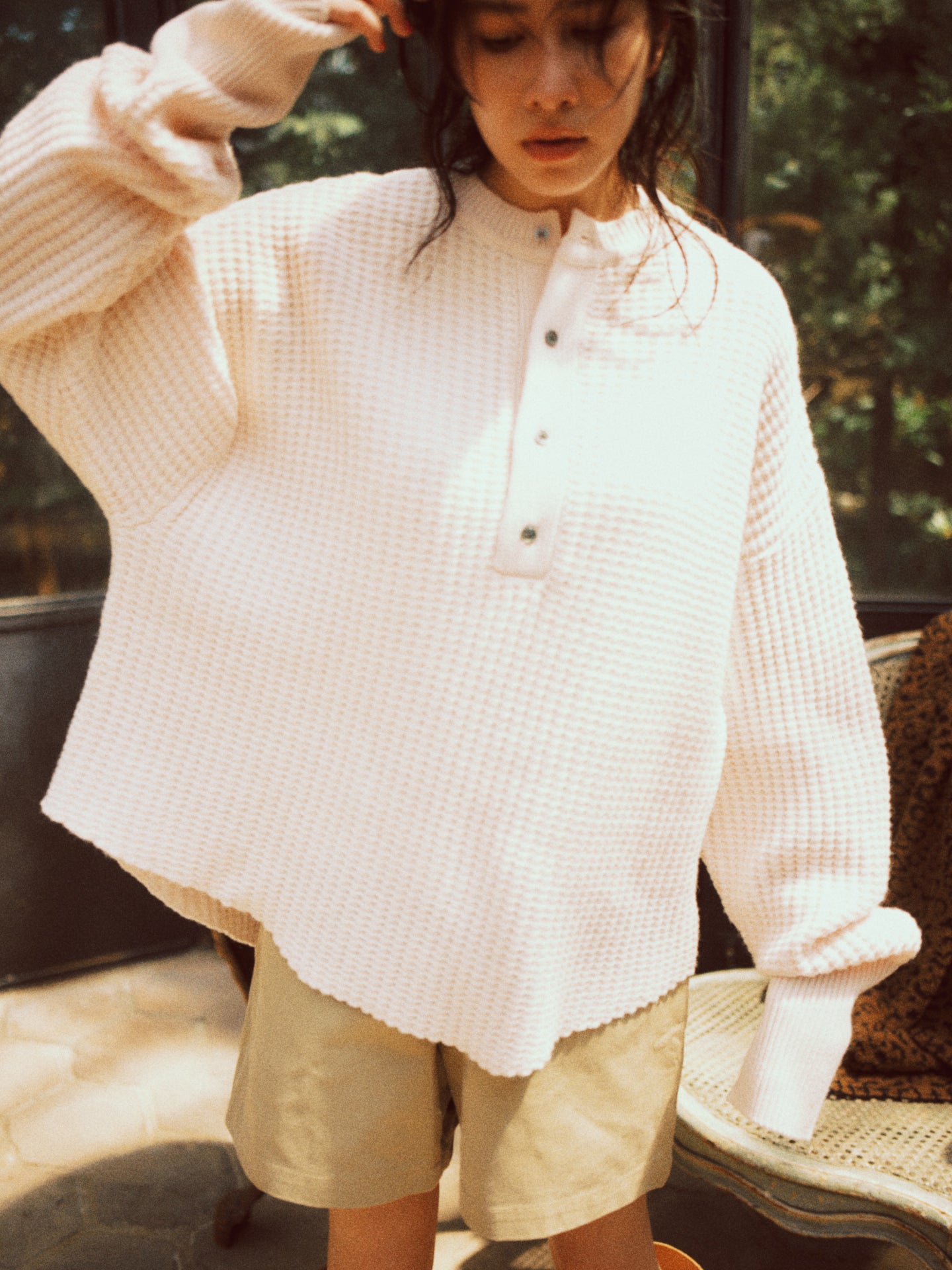 FRANKIE SWEATER (pastel peach)