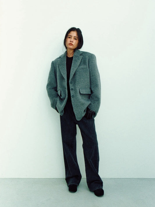 HALSTON COAT (gray)