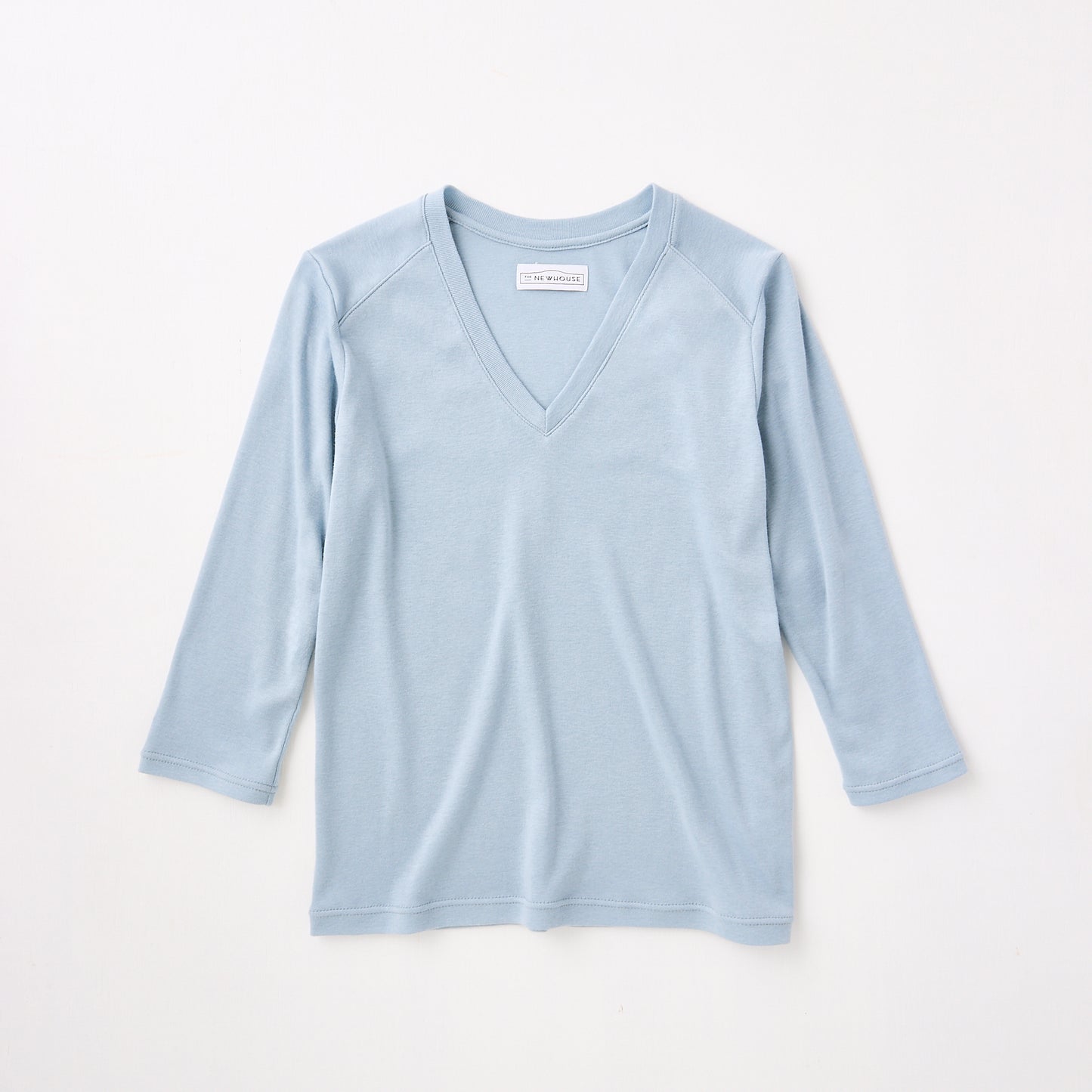 THURLOE V NECK (smoked blue)