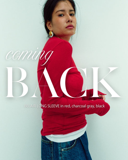 【受注再販】BELAIR LONG SLEEVE (red)