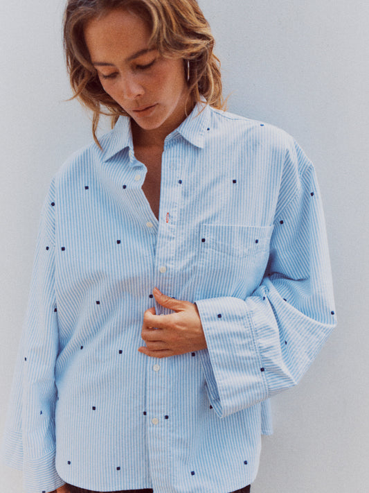 EMBROIDERY BRANFORD SHIRT (blue)