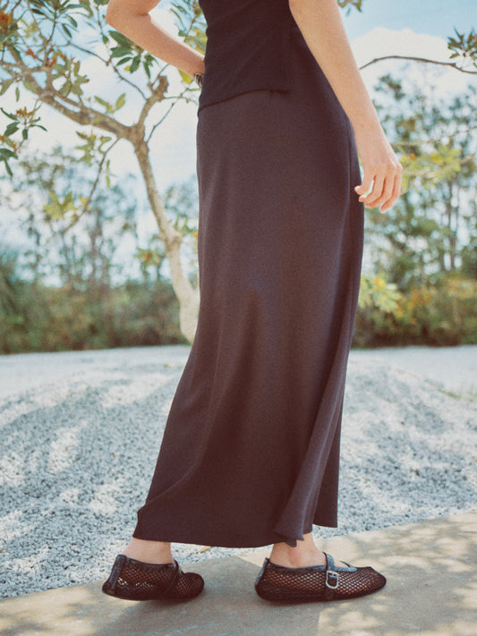 【AT HEART】MONTEEL SKIRT (black)