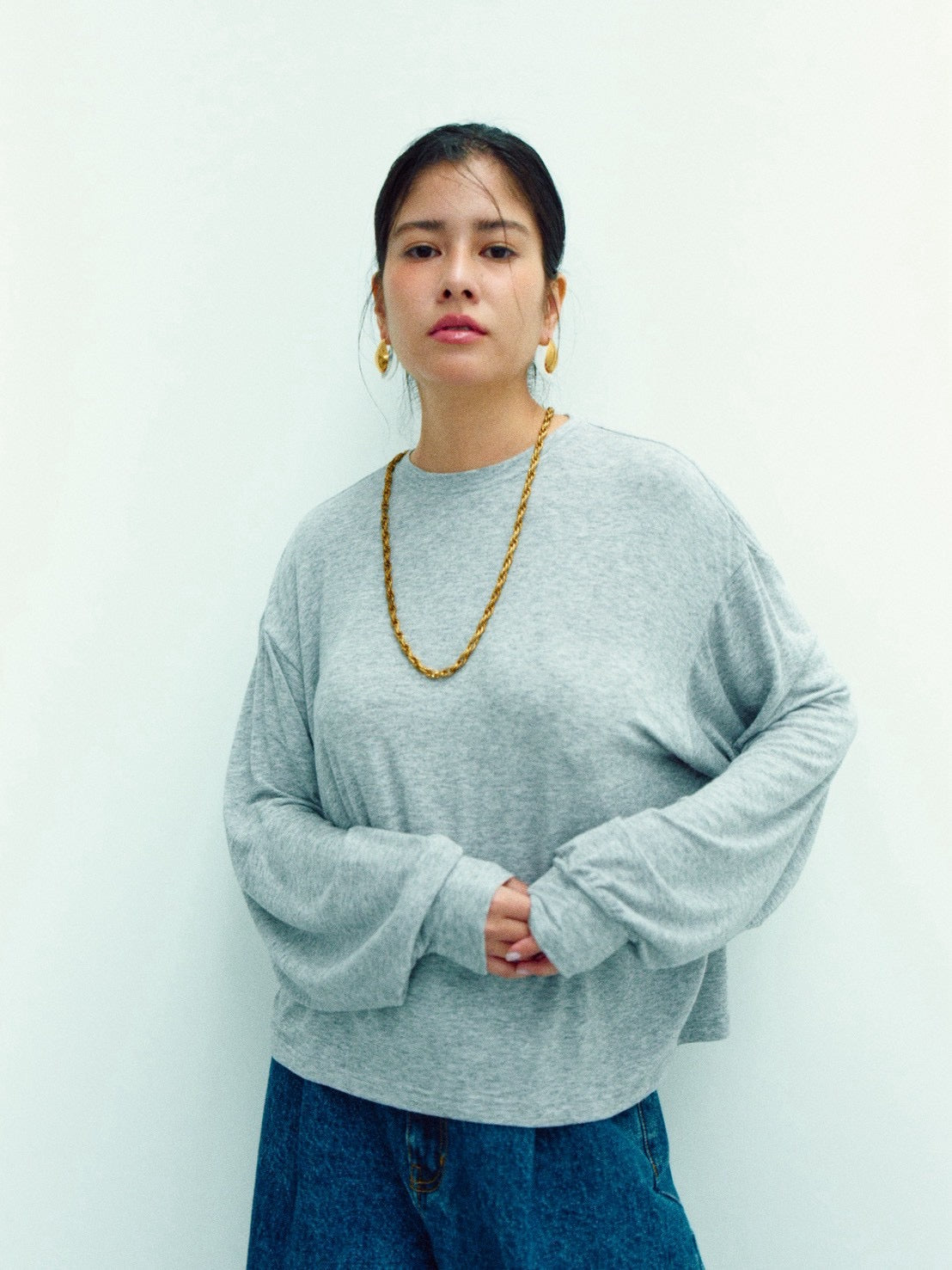 ANDIE LONG SLEEVE (top gray)