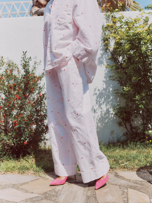 EMBROIDERY BRANFORD PANT (pink)