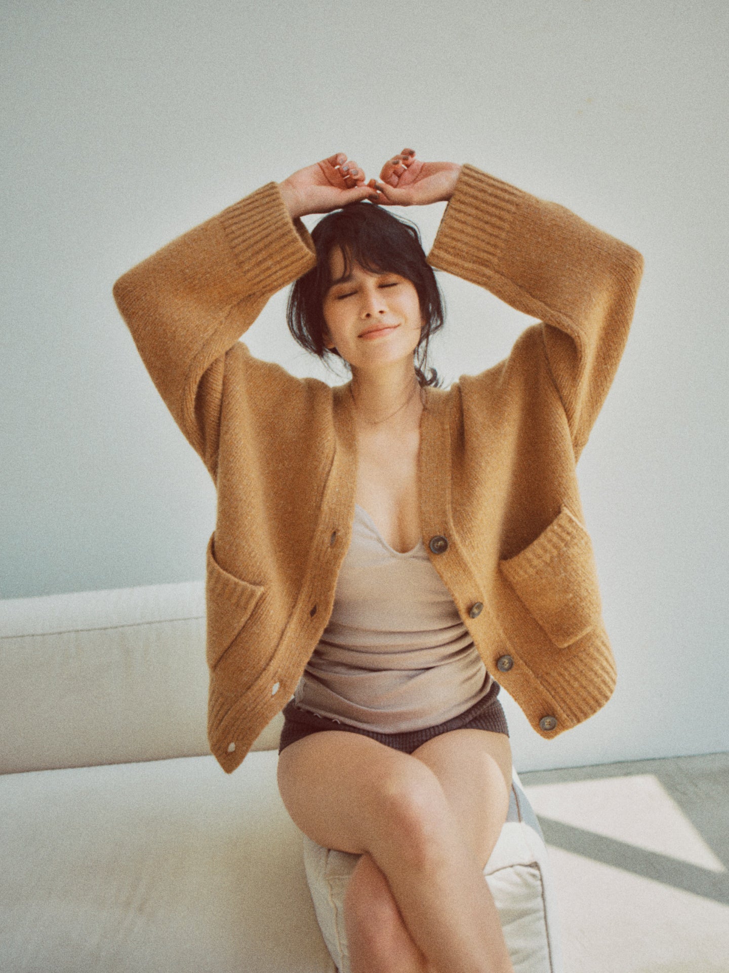 【AT HEART】SOMERSET CARDIGAN (camel)