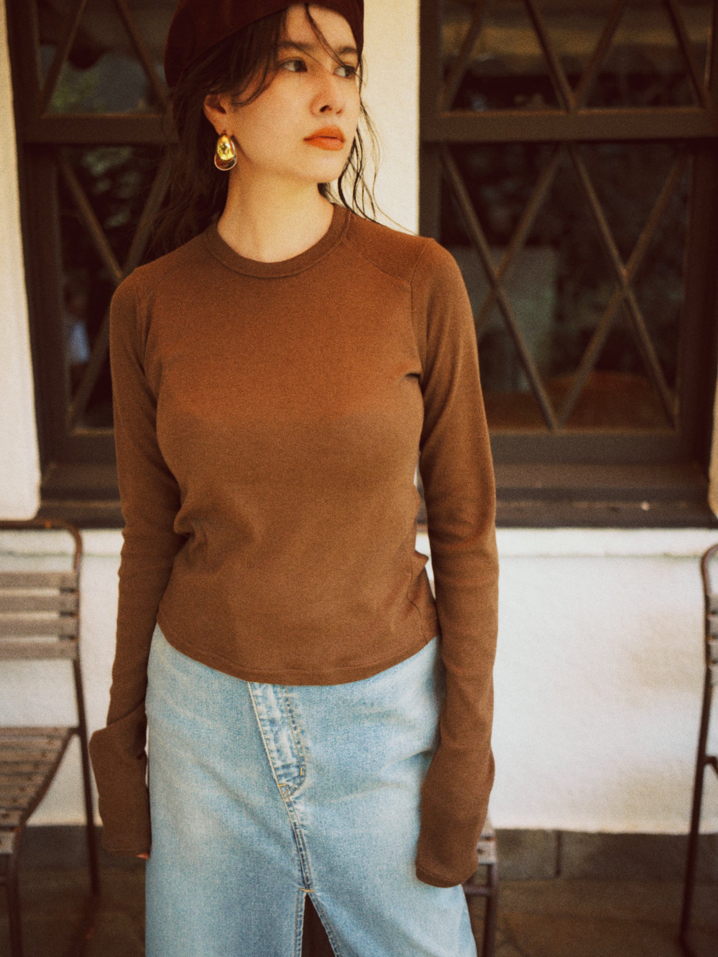 THURLOE CREW NECK (coffee)
