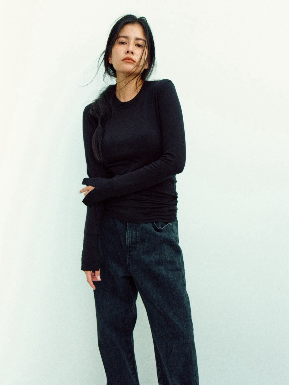 【受注再販】BELAIR LONG SLEEVE (black)