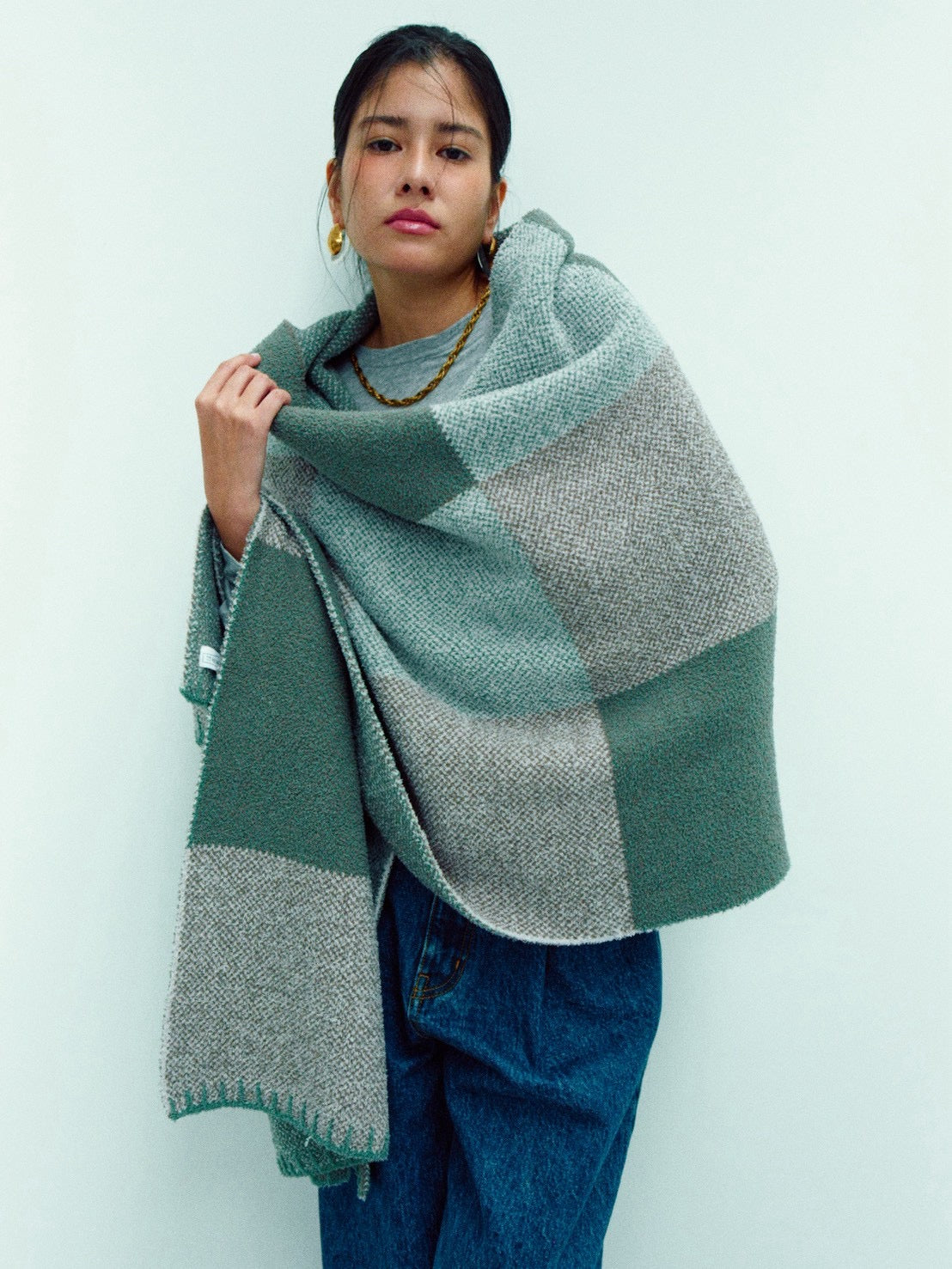 ALVA STOLE  (green)