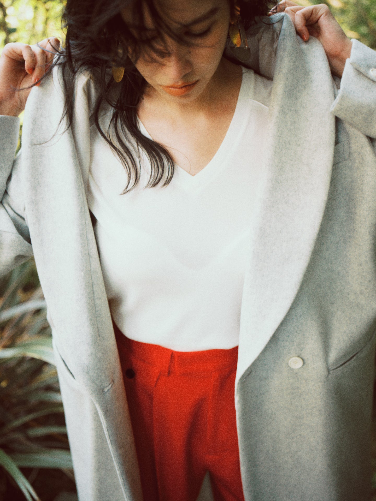 THURLOE V NECK (ivory)