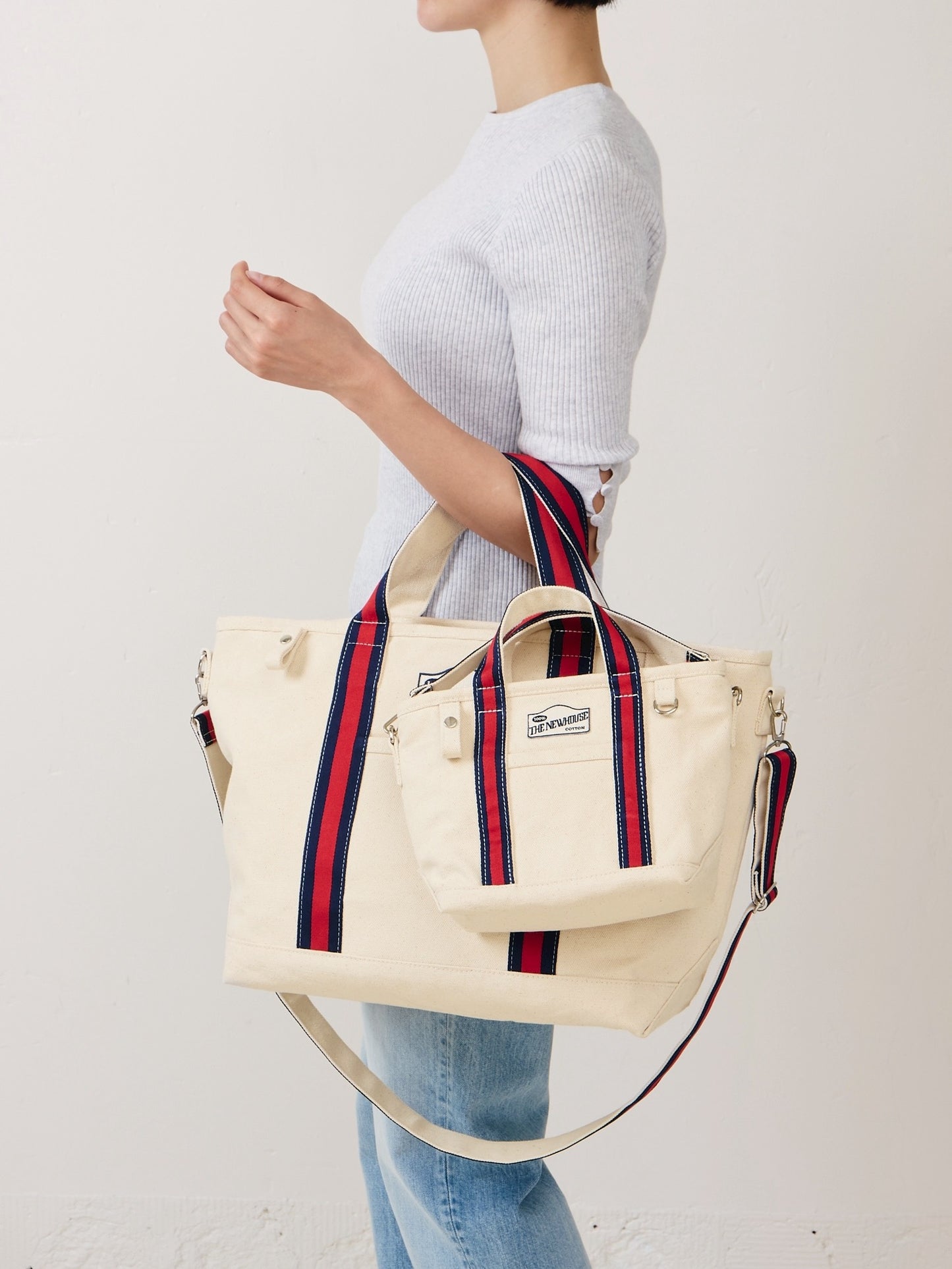 BABY LEON TOTE  (union stripe)