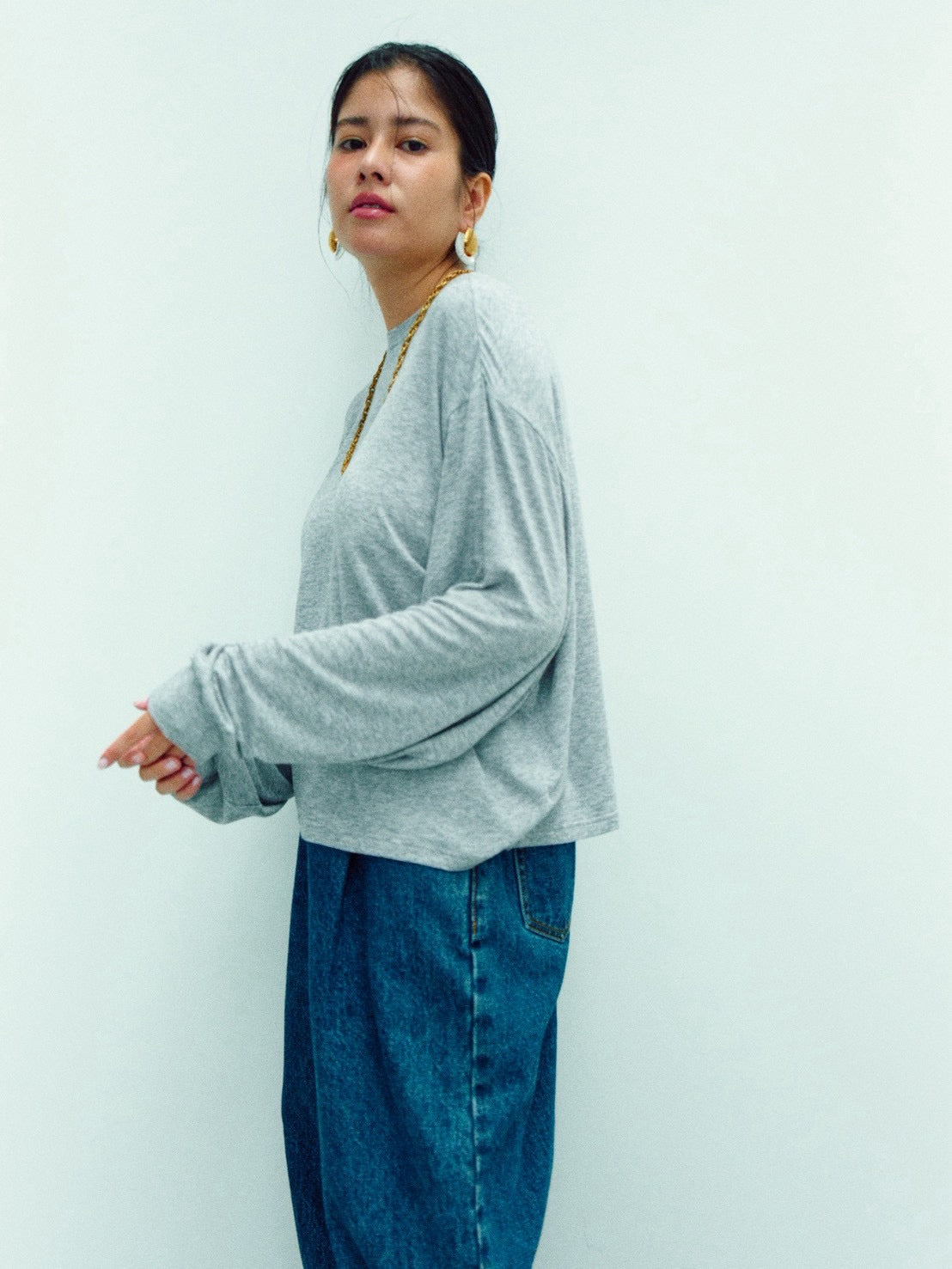 ANDIE LONG SLEEVE (top gray)