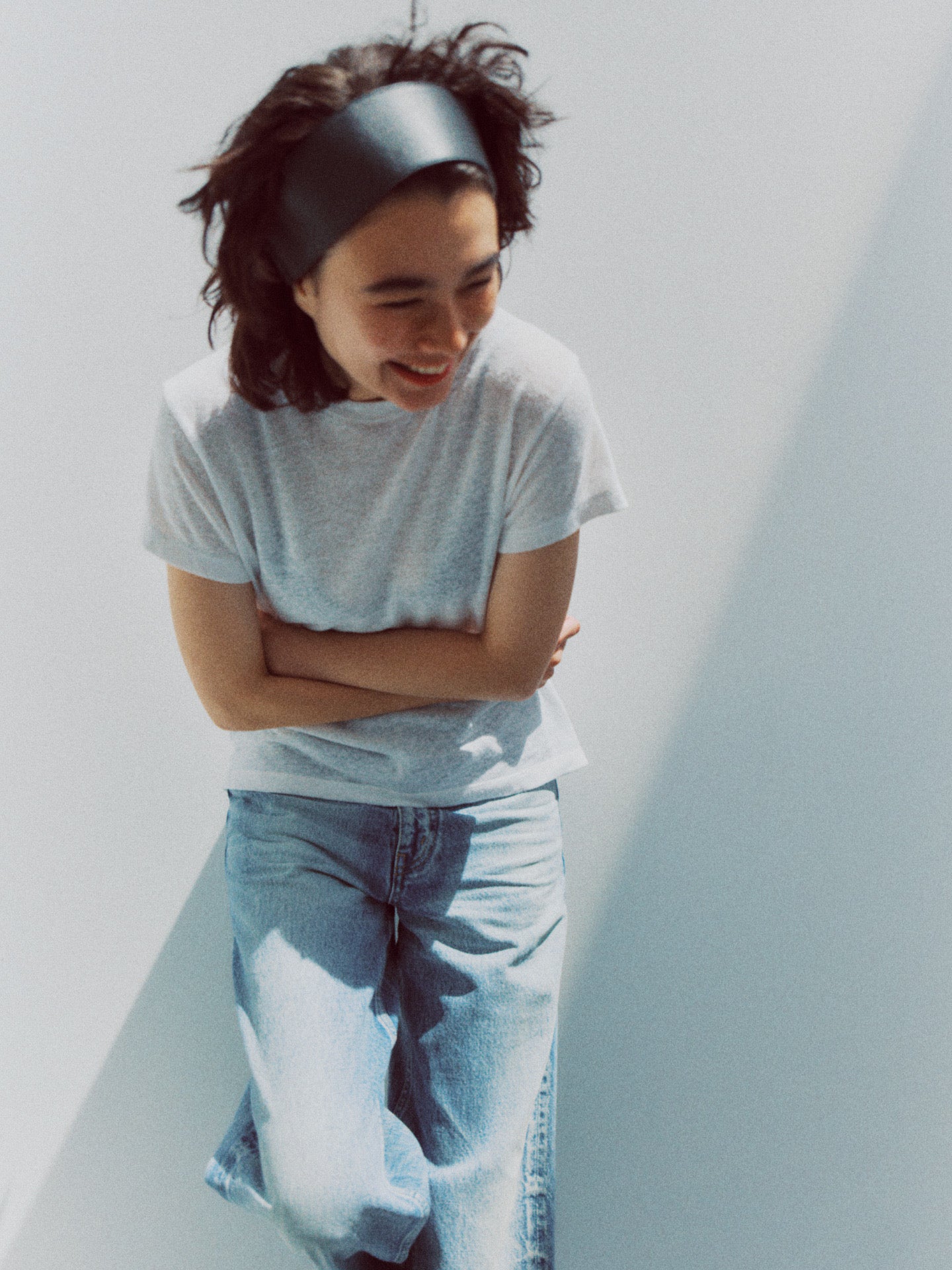 GEMMA HALF SLEEVE TEE (white)