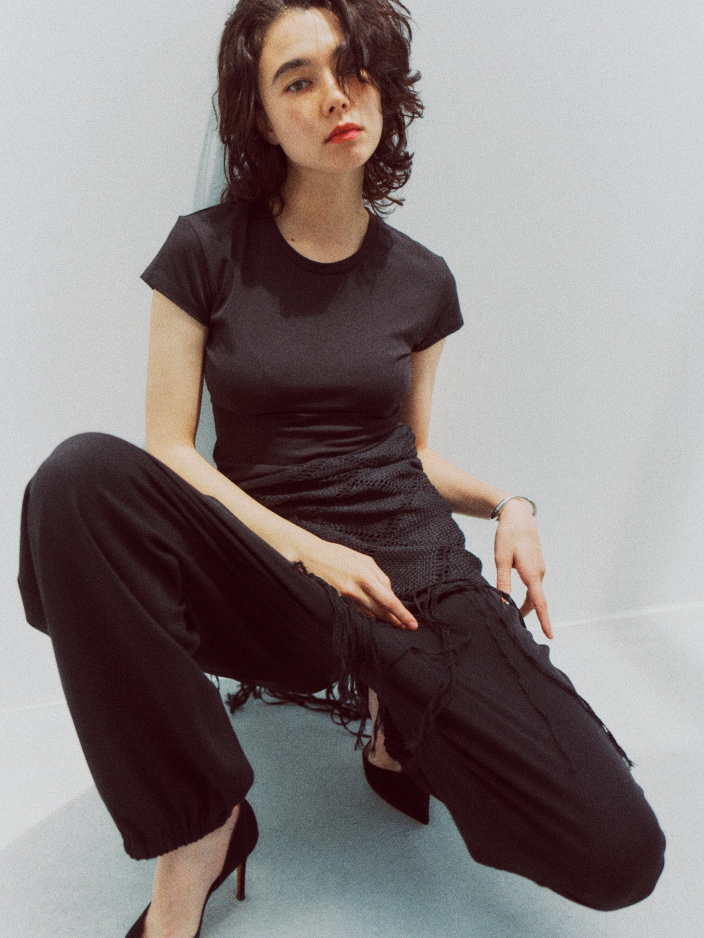 KIKI BABY TEE (black)
