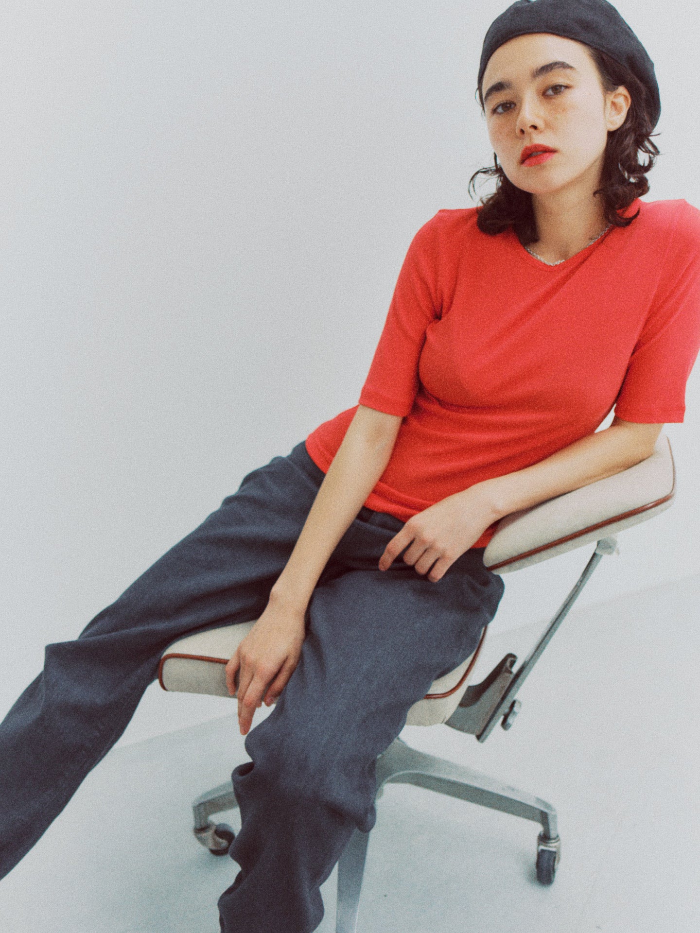 DIA HALF SLEEVE TEE (red)