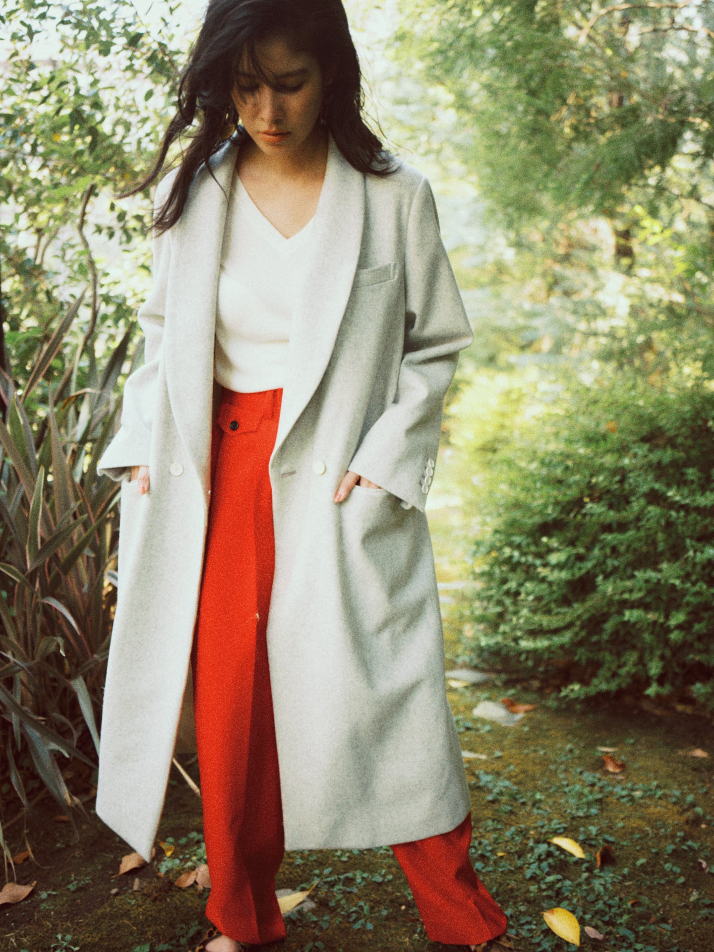 THURLOE V NECK (ivory)