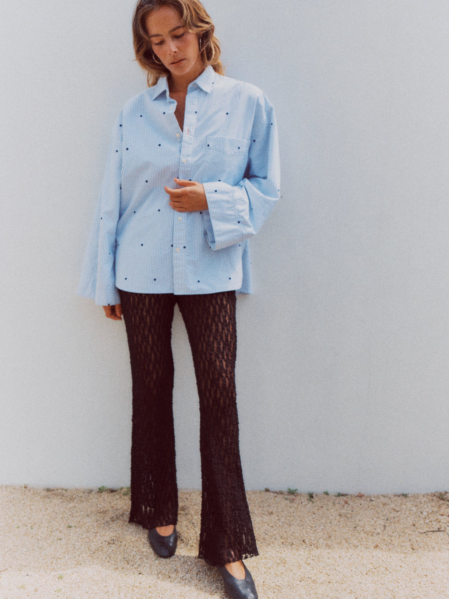 EMBROIDERY BRANFORD SHIRT (blue)