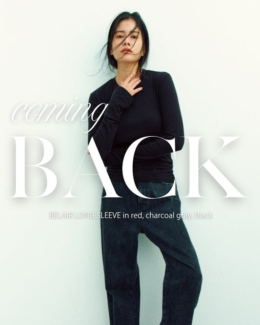 【受注再販】BELAIR LONG SLEEVE (black)
