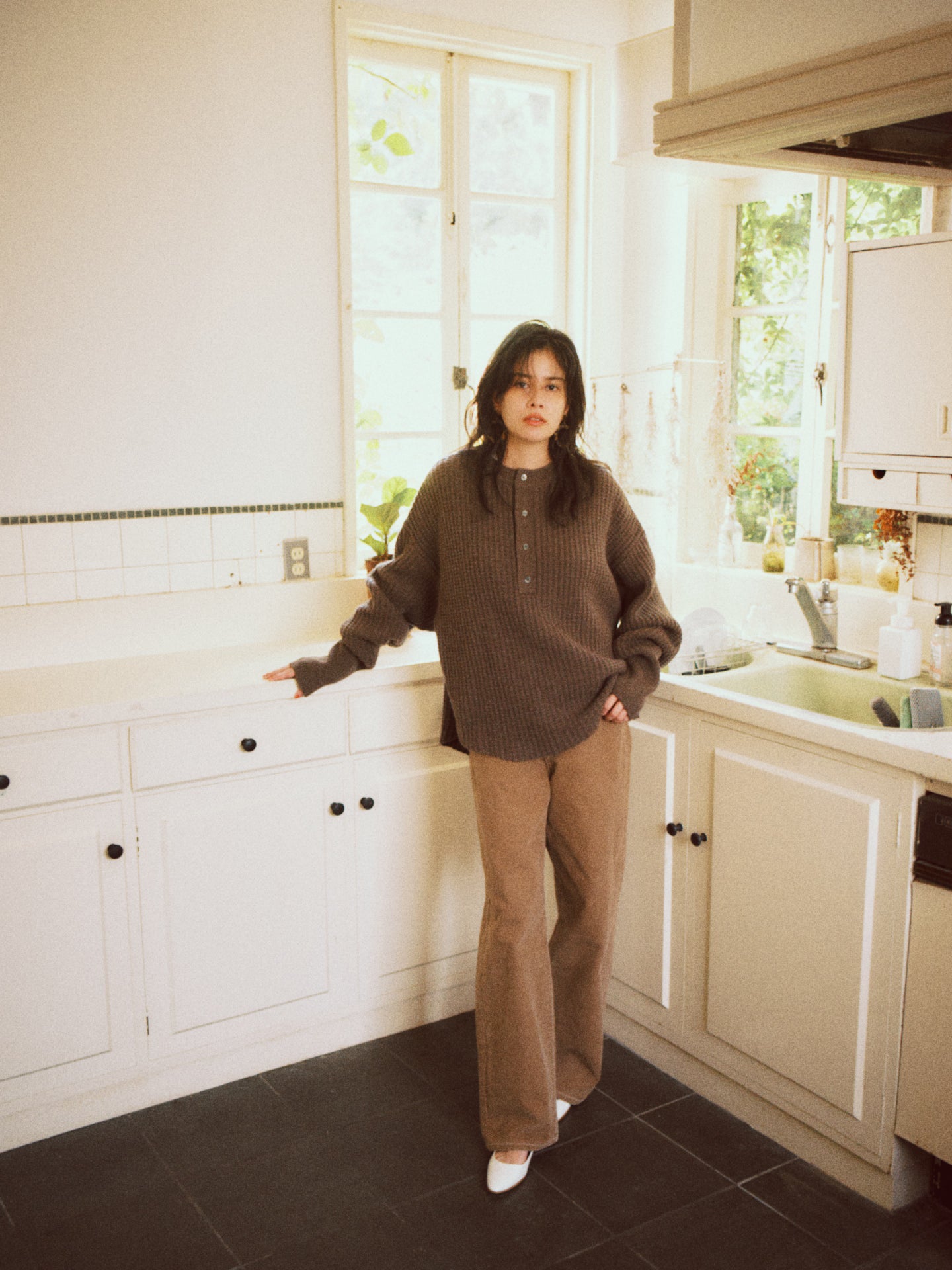 FRANKIE SWEATER (cliff brown)