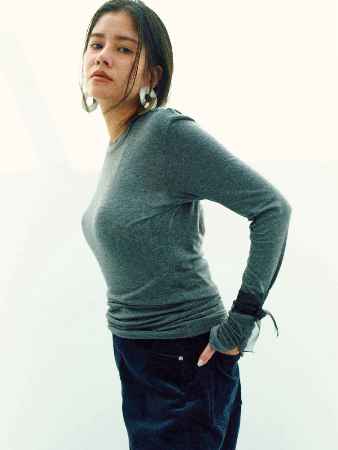 BELAIR LONG SLEEVE (charcoal gray)