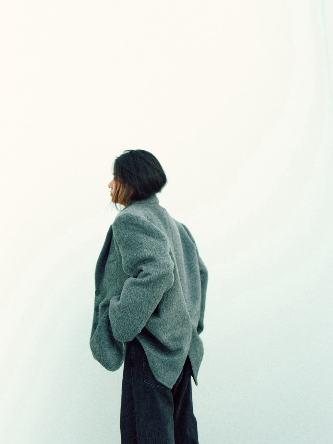 HALSTON COAT (gray)