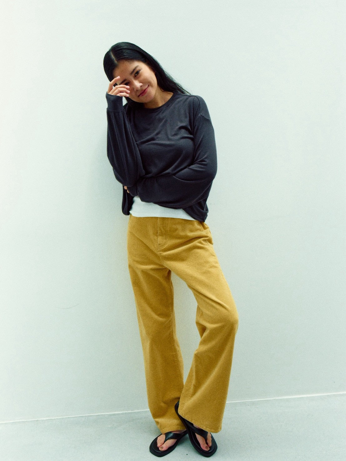 ANDIE LONG SLEEVE (charcoal gray)