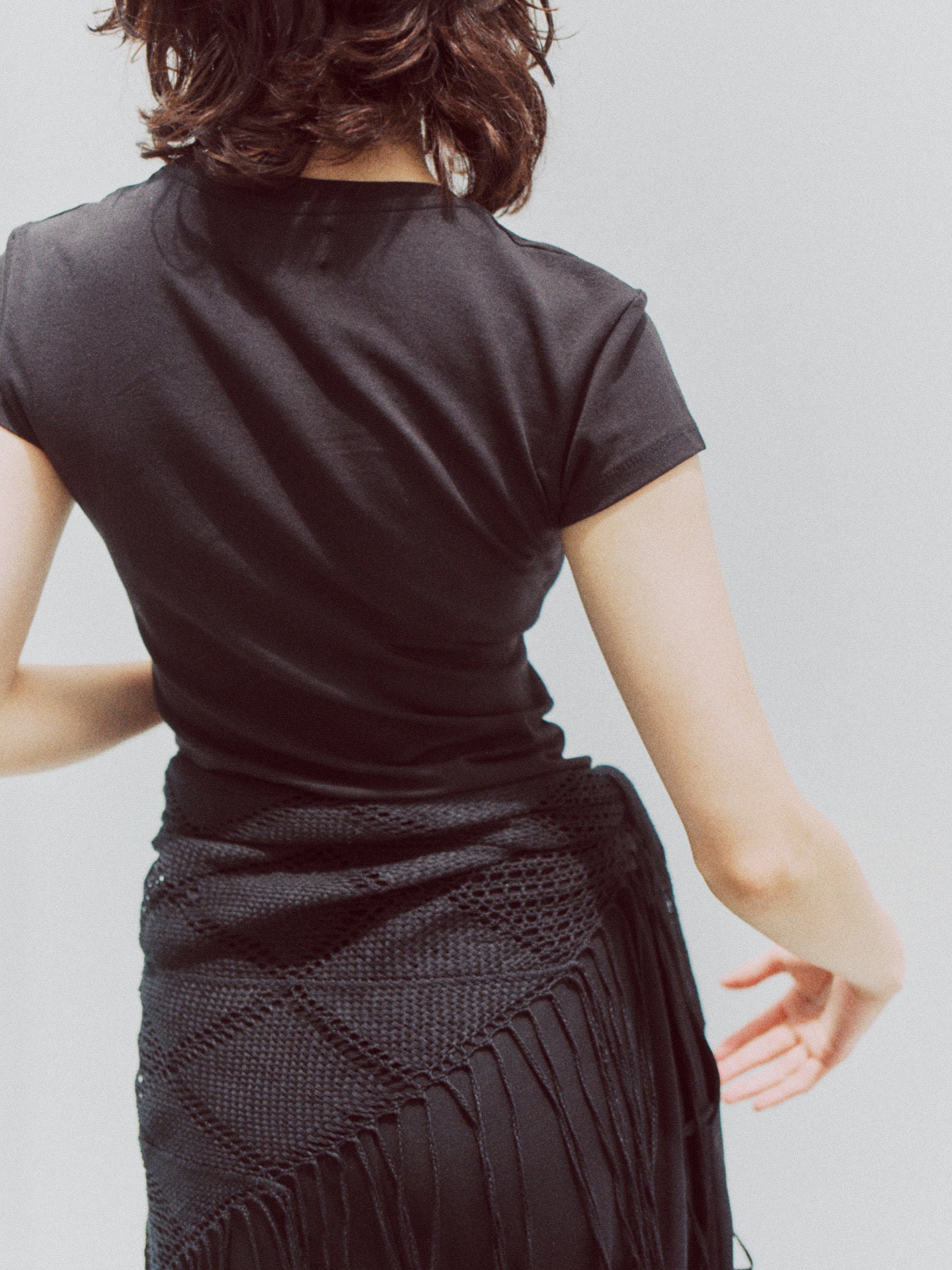 KIKI BABY TEE (black)