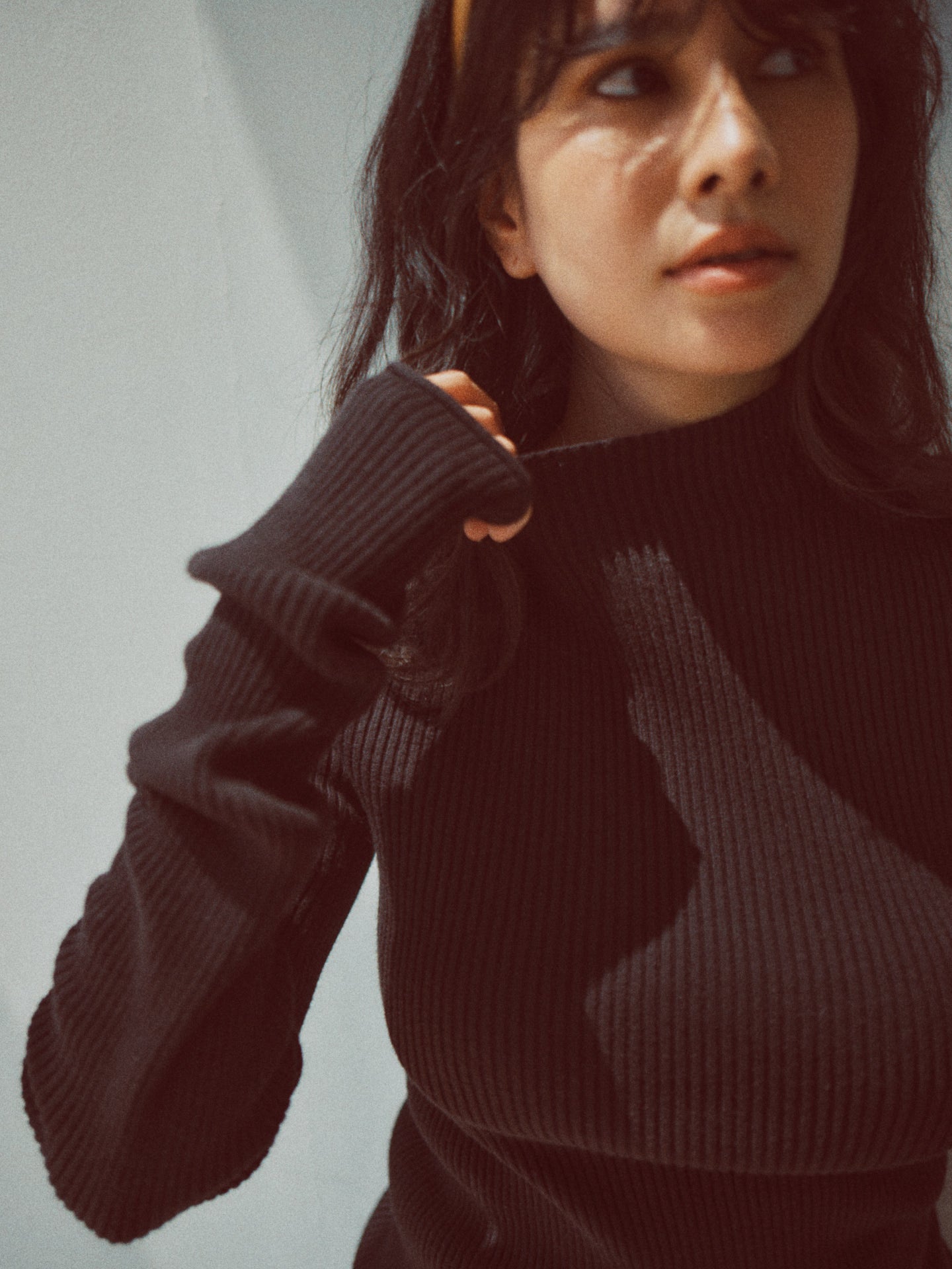 【AT HEART】COTTON CASHMERE LONG SLEEVE (black)