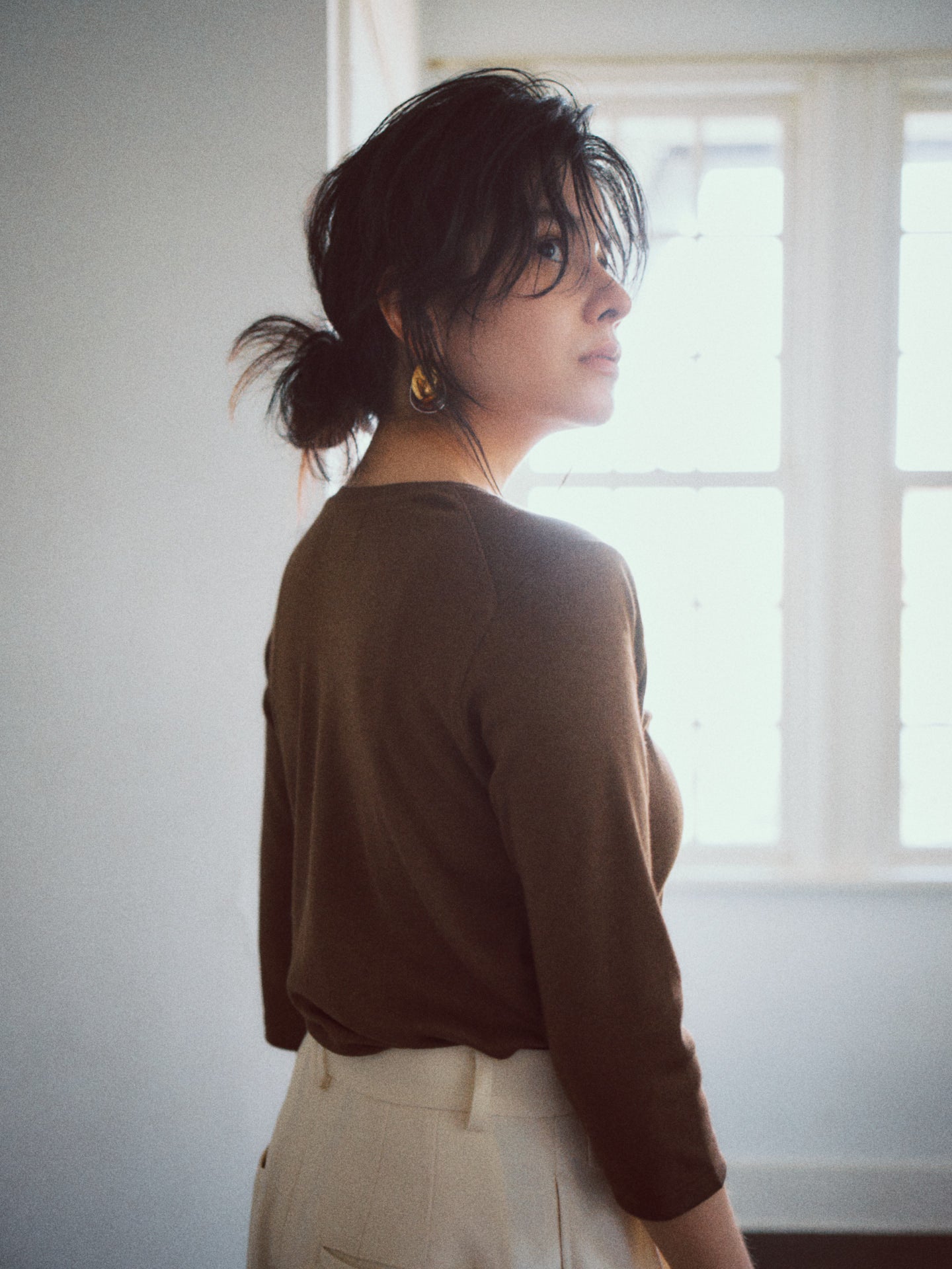 THURLOE V NECK (coffee)