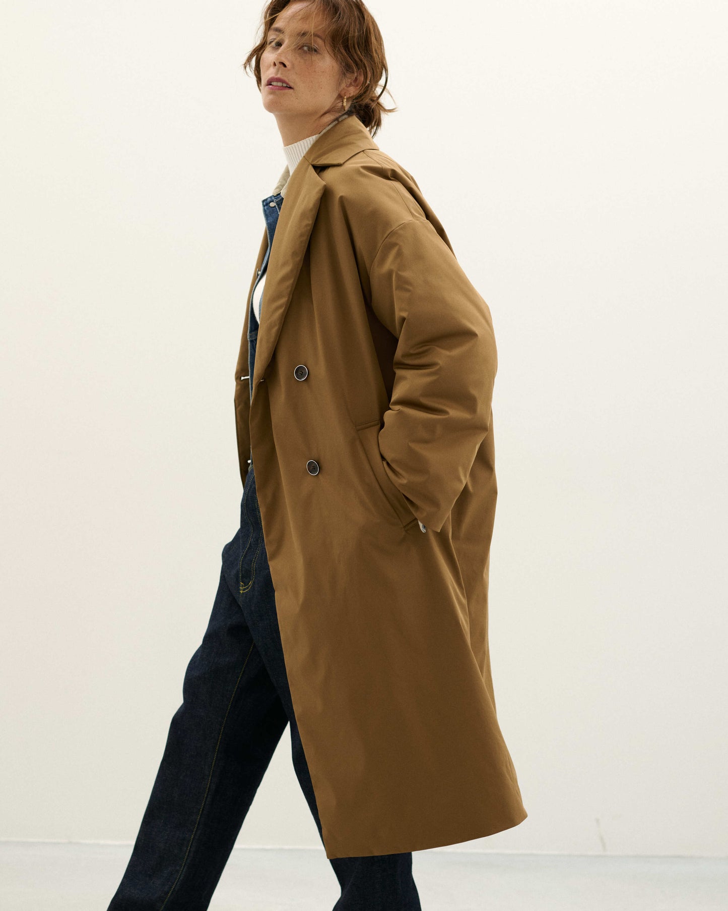 『予約専用』CLAVER LONG COAT (hazel)