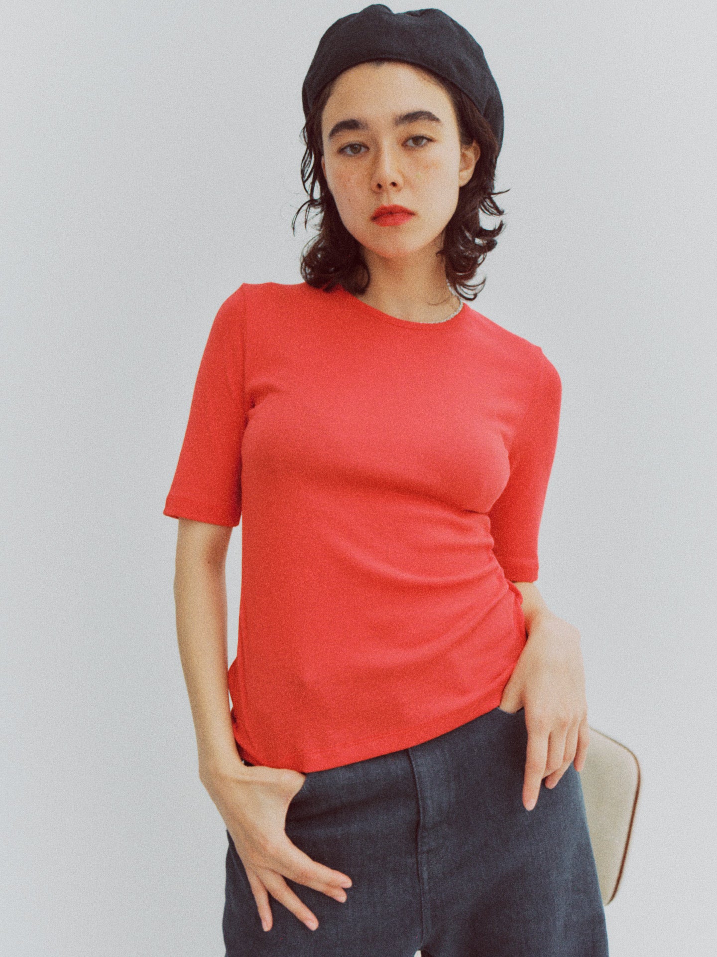 DIA HALF SLEEVE TEE (red)