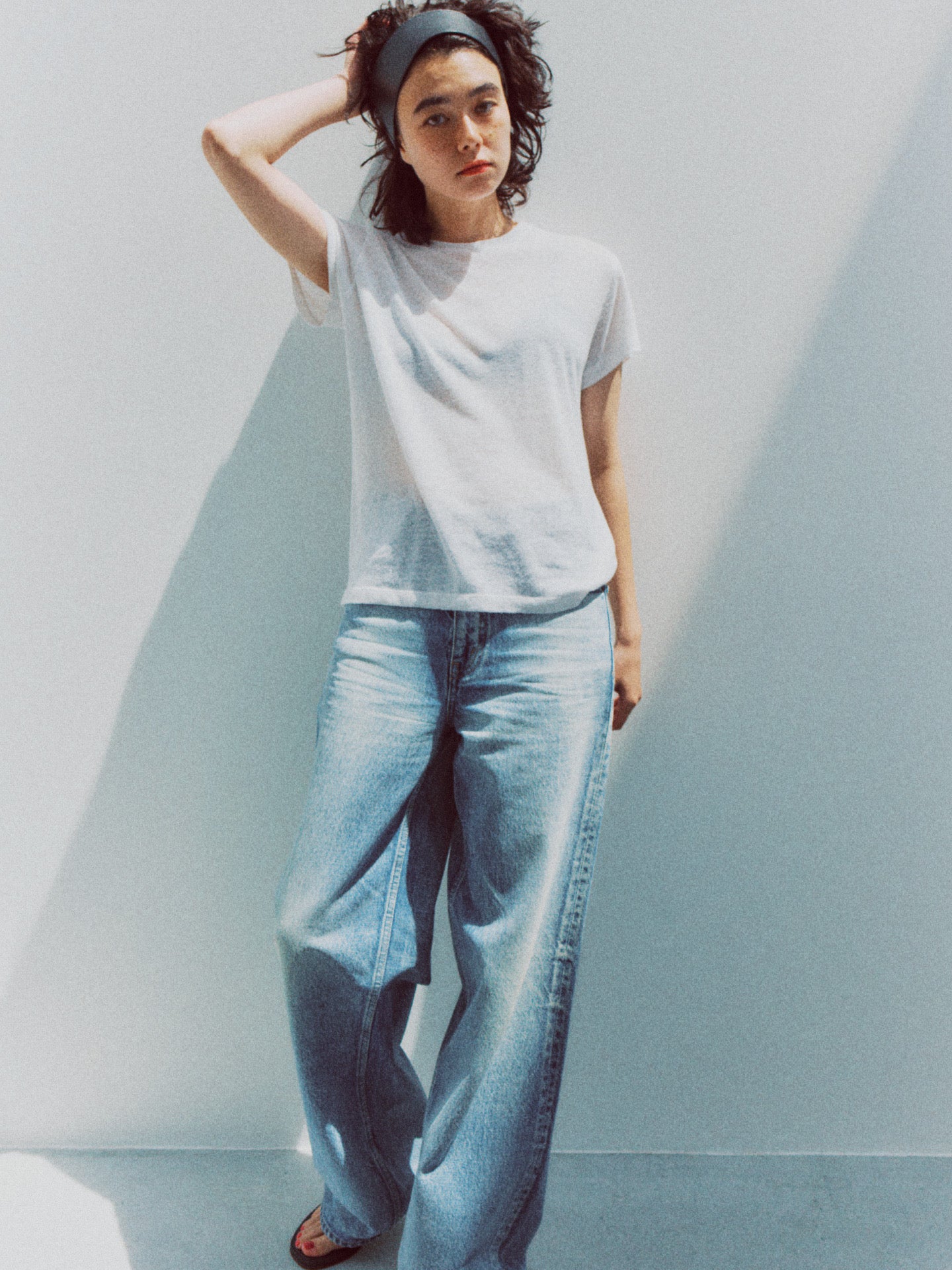 GEMMA HALF SLEEVE TEE (white)