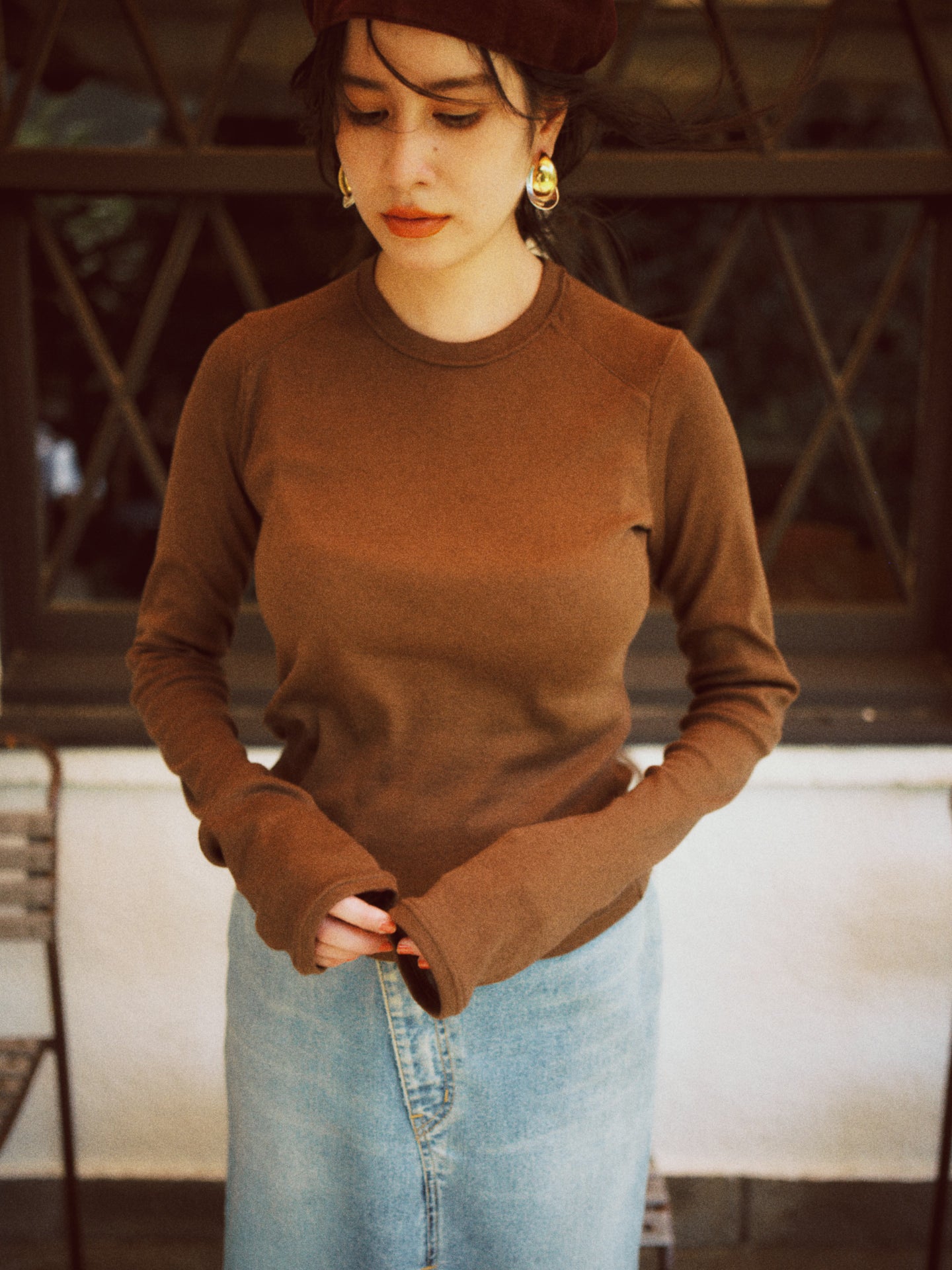 THURLOE CREW NECK (coffee)