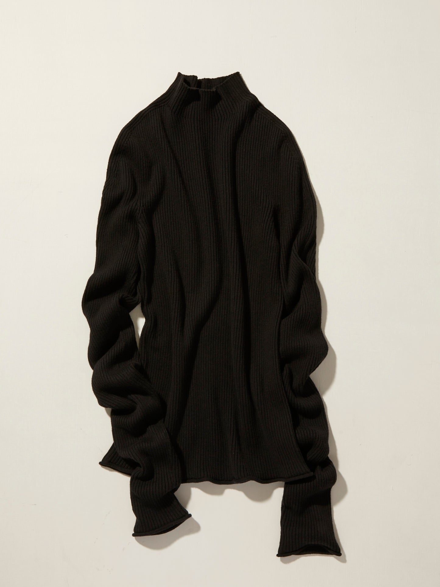 【AT HEART】COTTON CASHMERE LONG SLEEVE (black)