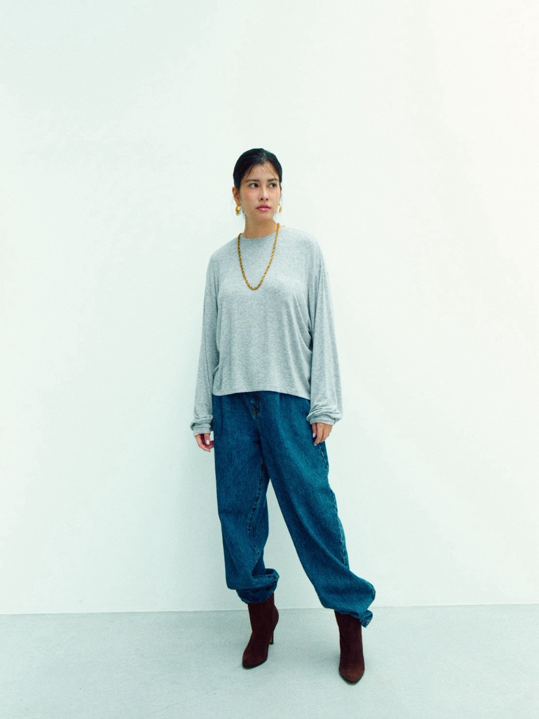 ANDIE LONG SLEEVE (top gray)