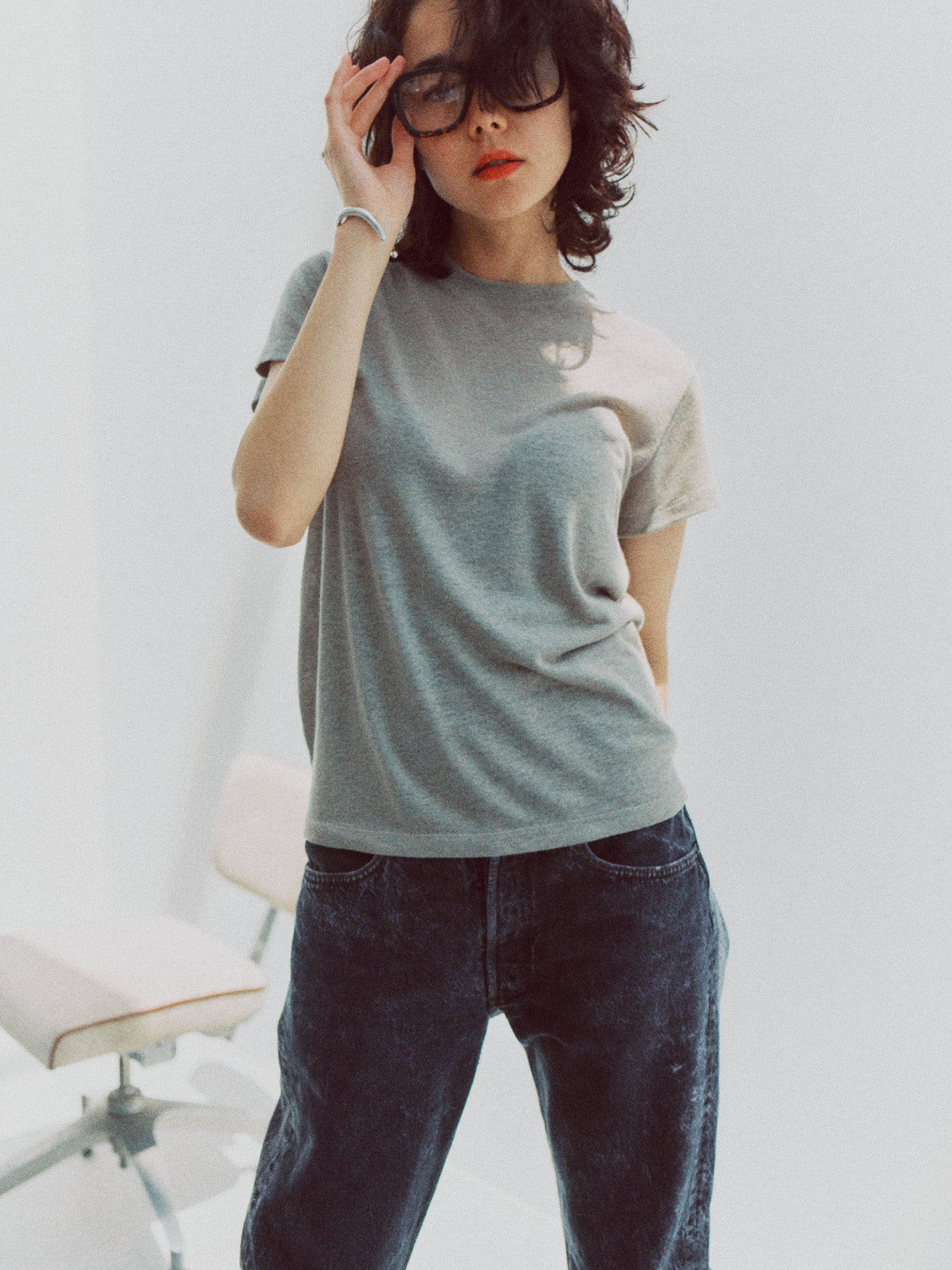 GEMMA HALF SLEEVE TEE (sage)