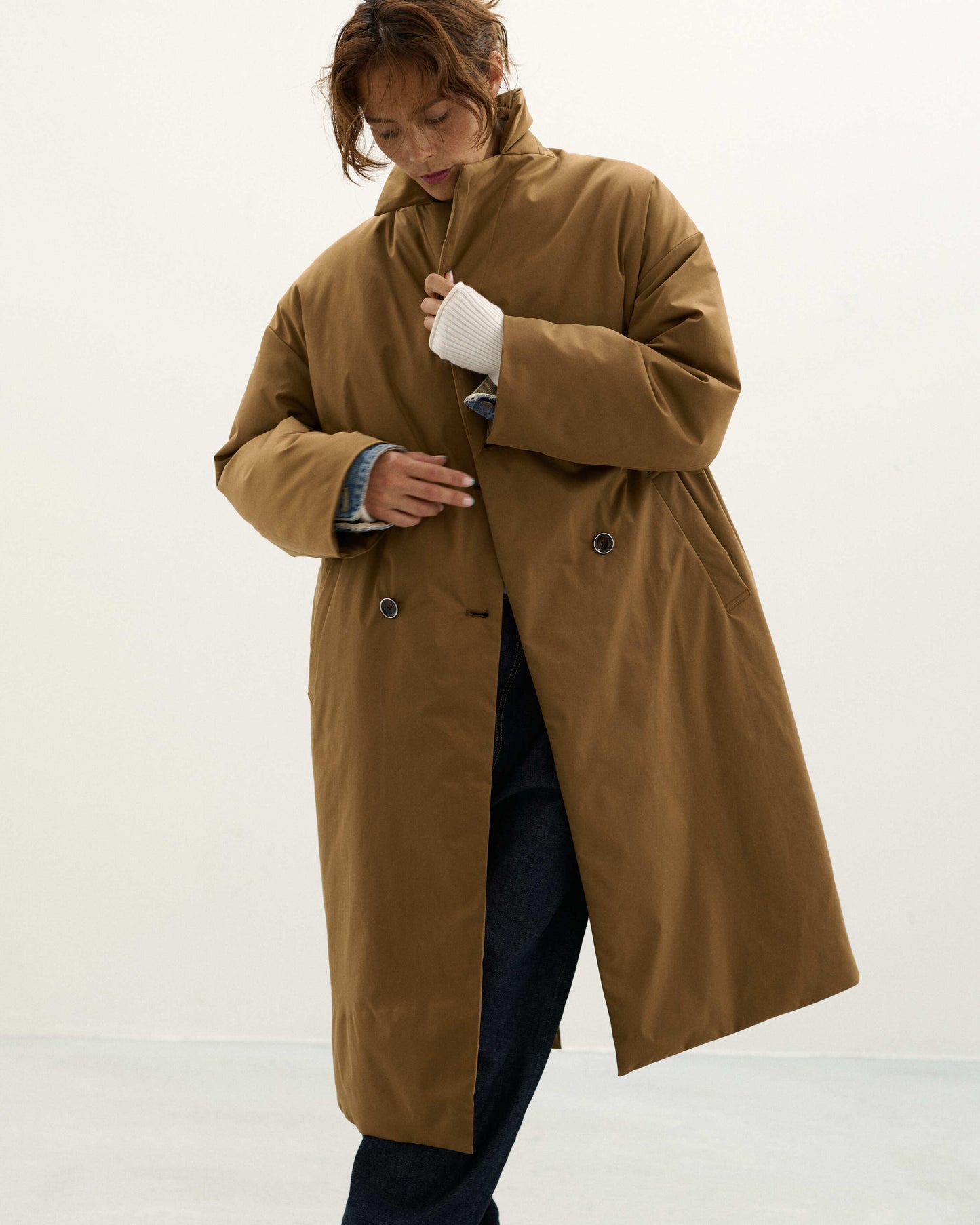 『予約専用』CLAVER LONG COAT (hazel)