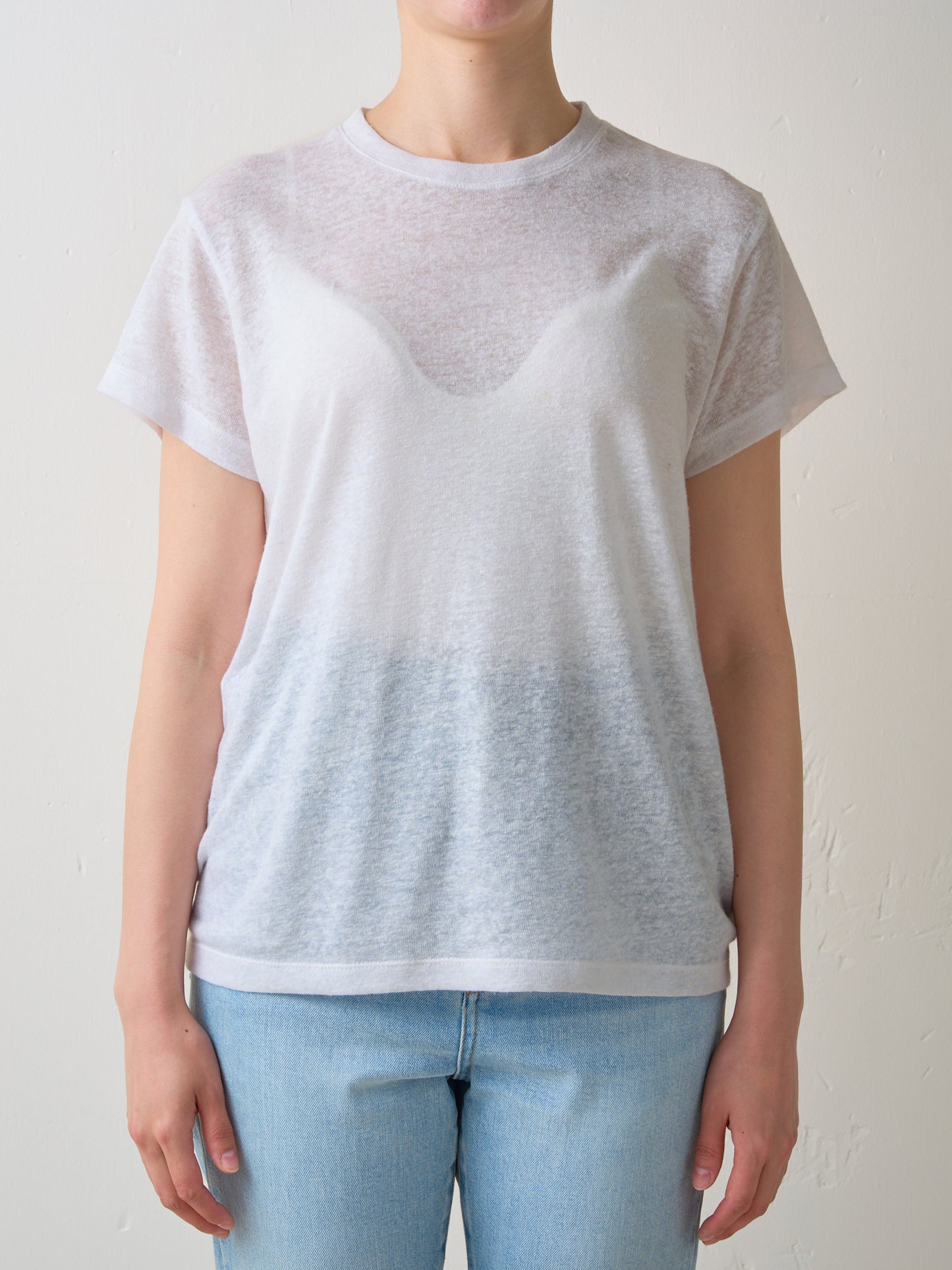 GEMMA HALF SLEEVE TEE (white)